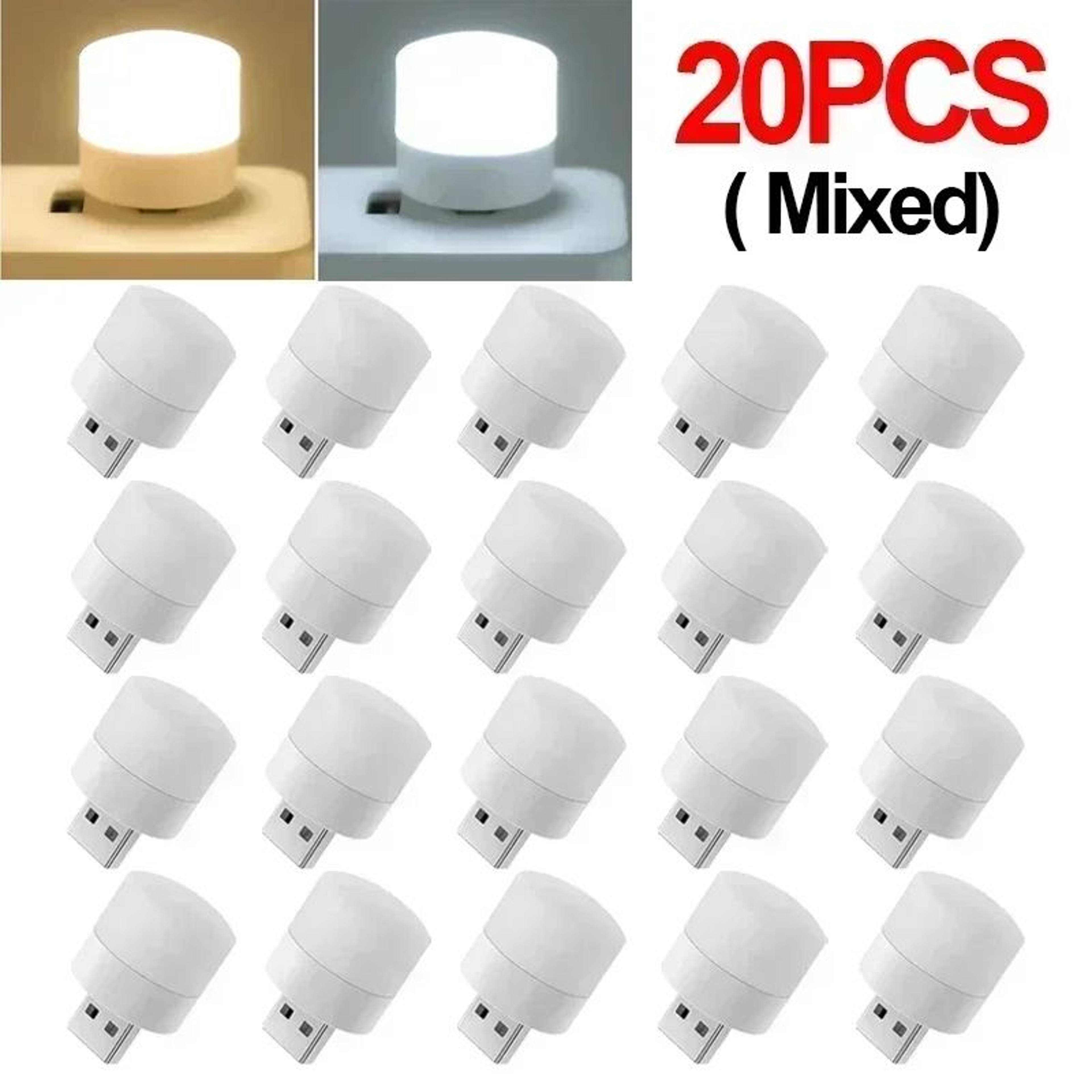 Mini USB LED Night Light Reading Lamp 17