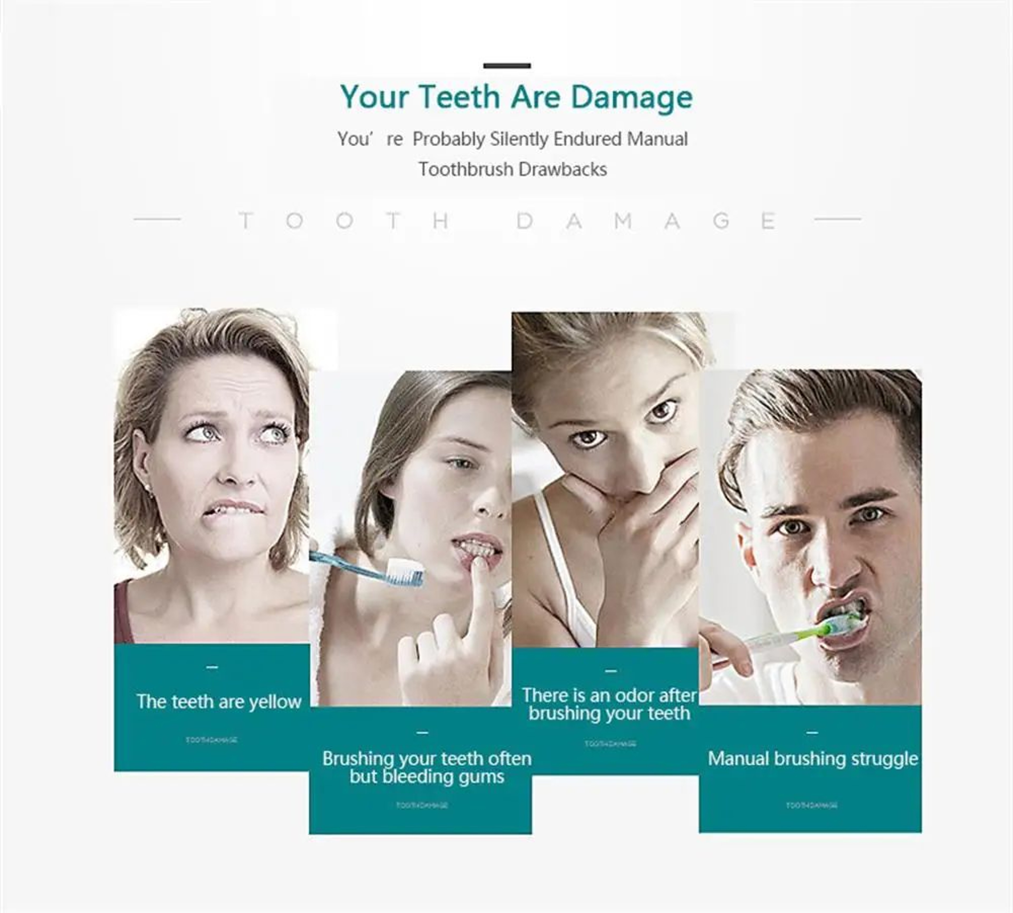 Sonic Electric Toothbrush With 6 Modes USB Rechargeable 7