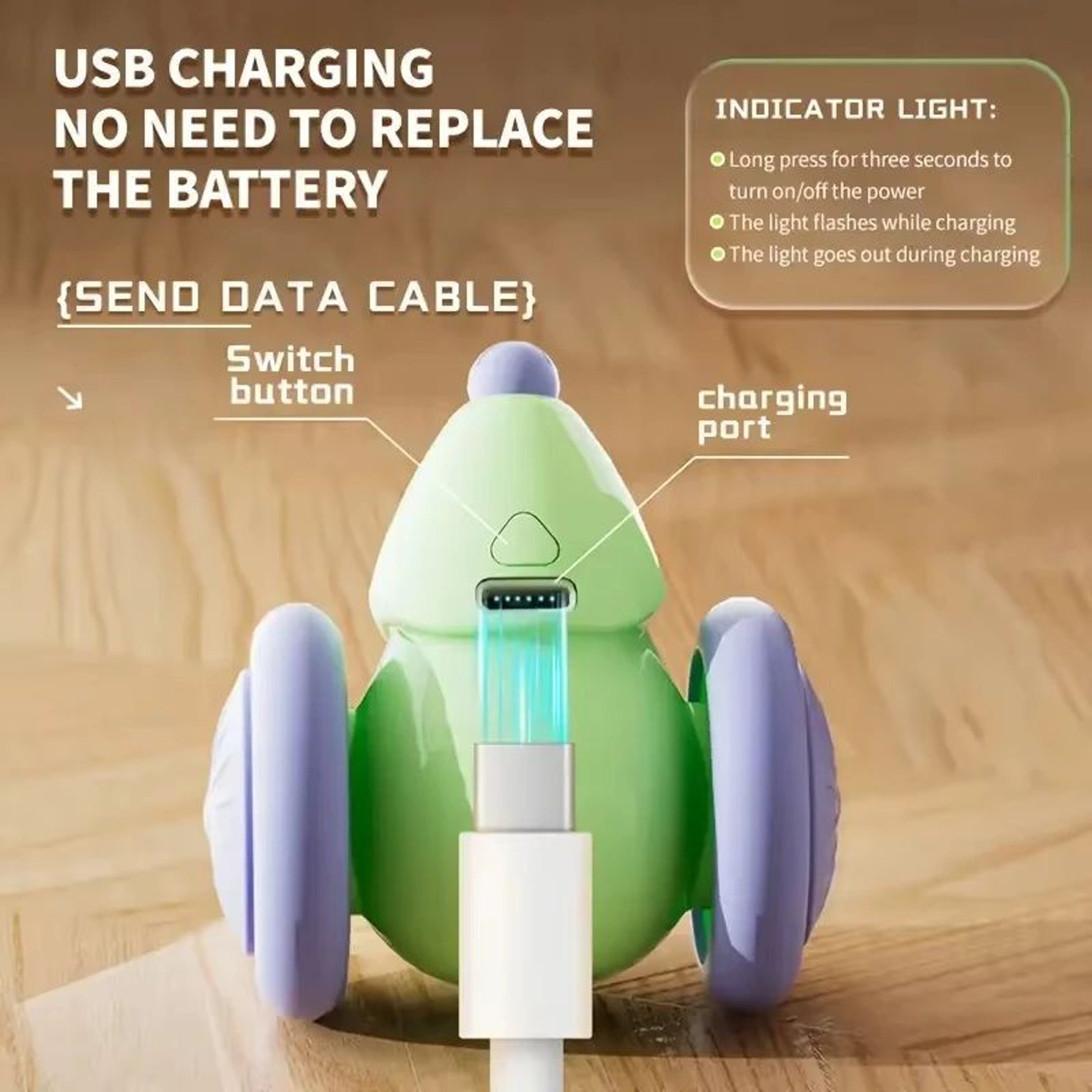 Interactive Electric Cat Toy Mouse Car With Obstacle Avoidance 3