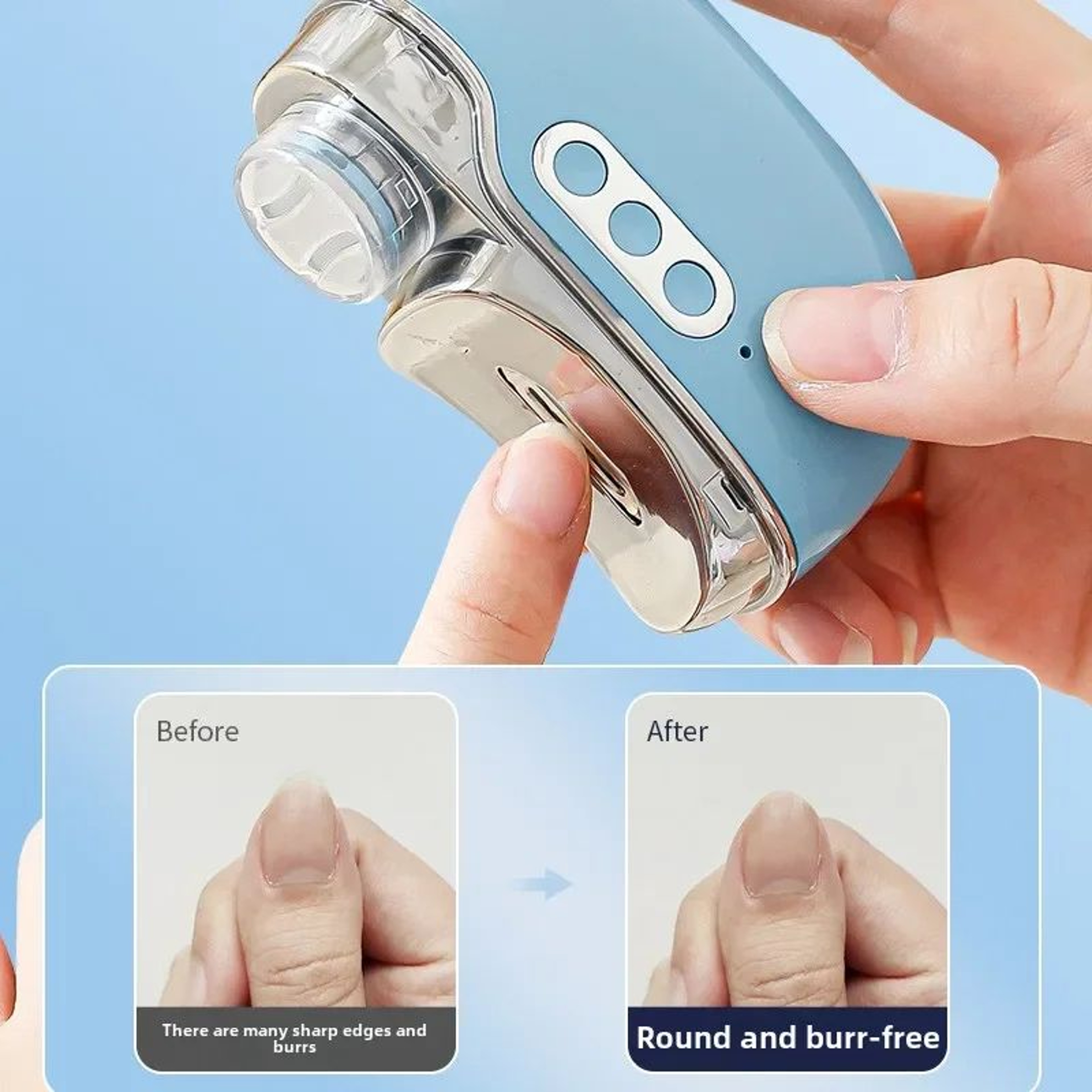 4 In 1 Electric Nail Clipper With UV Lamp And Polisher 1
