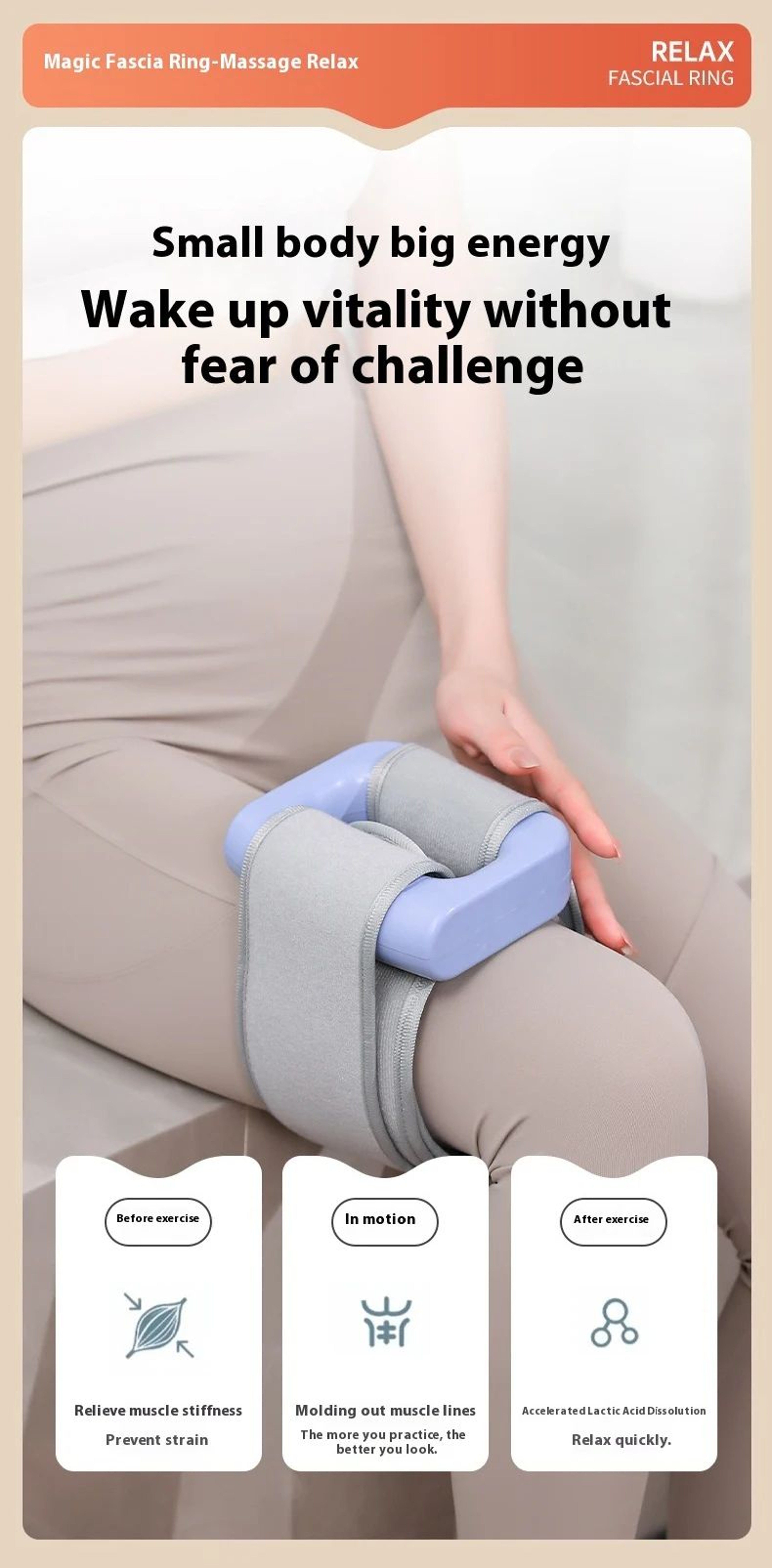 Electric Body Fascia Massage Ring With Vibration 12