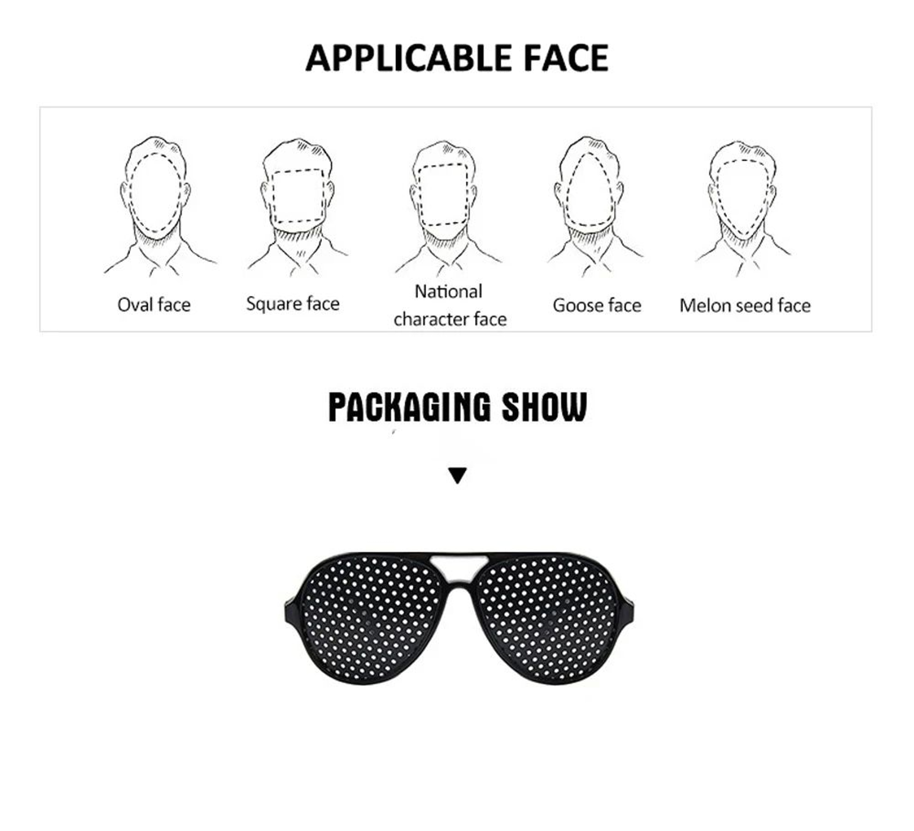 Pinhole Vision Correction Glasses Anti Fatigue Eye Care 13