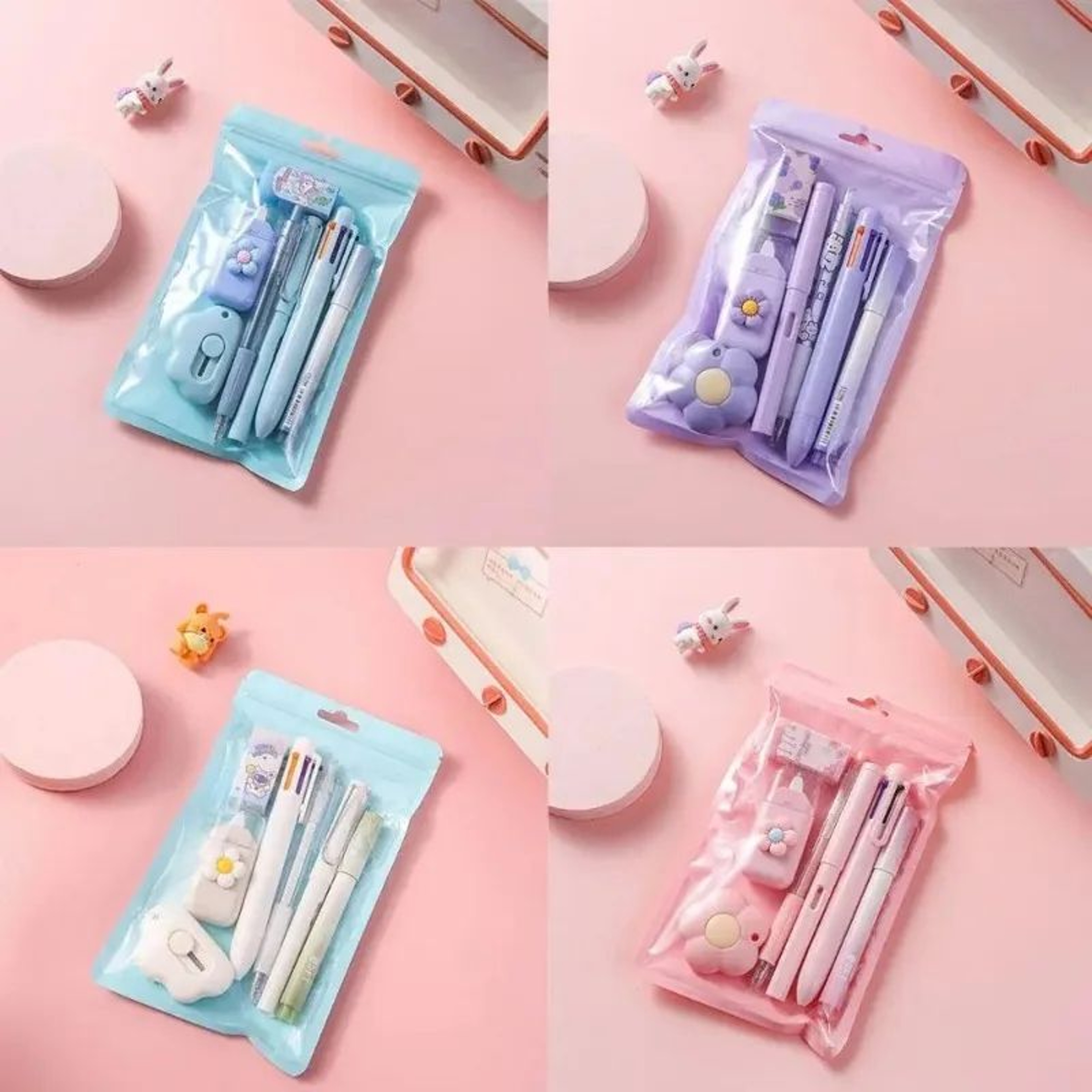7 In 1 Cute Stationery Set For School And Gifts 1