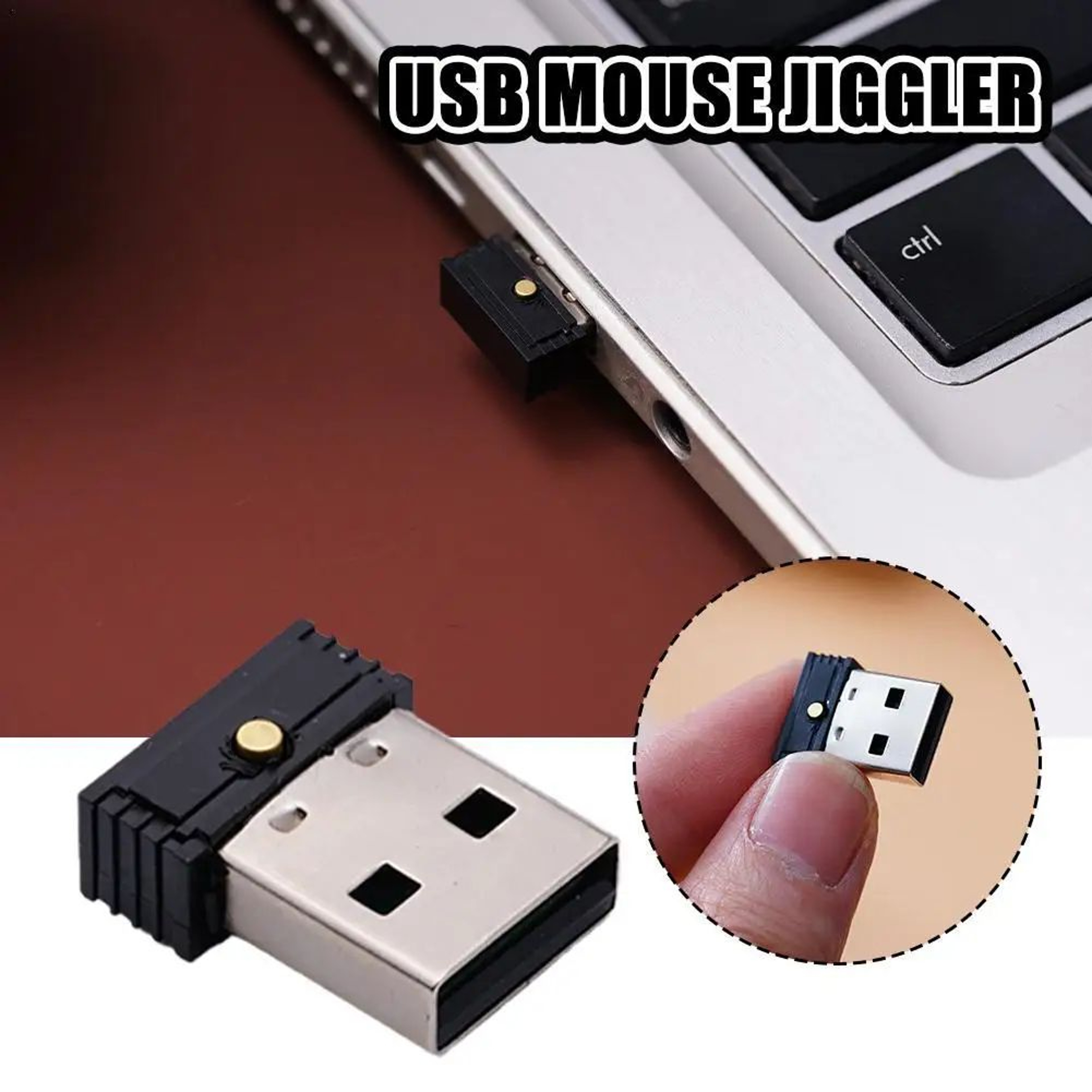 USB Mini Mouse Jiggler Auto Movement Device 0