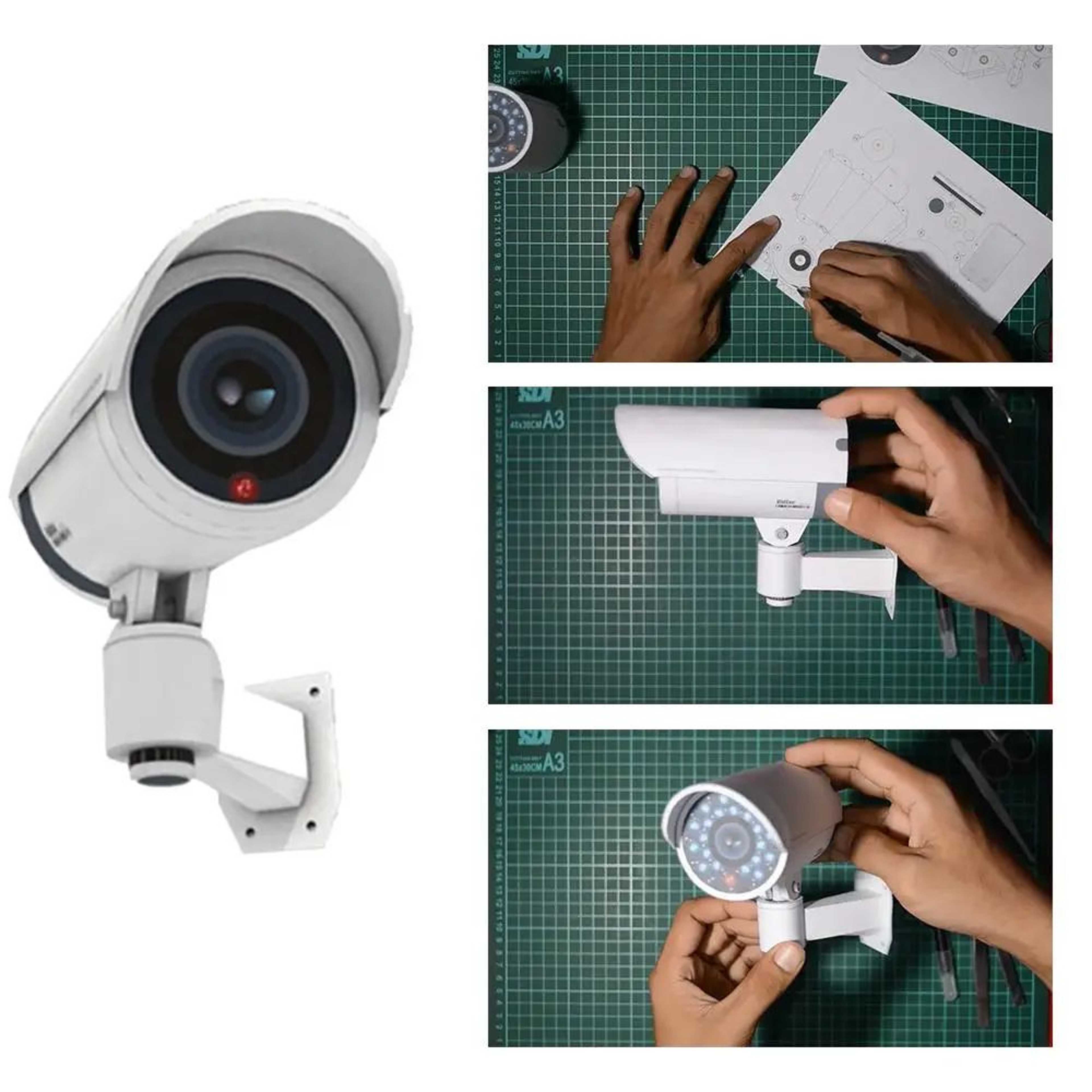 Dummy CCTV Camera With LED Security Light 1