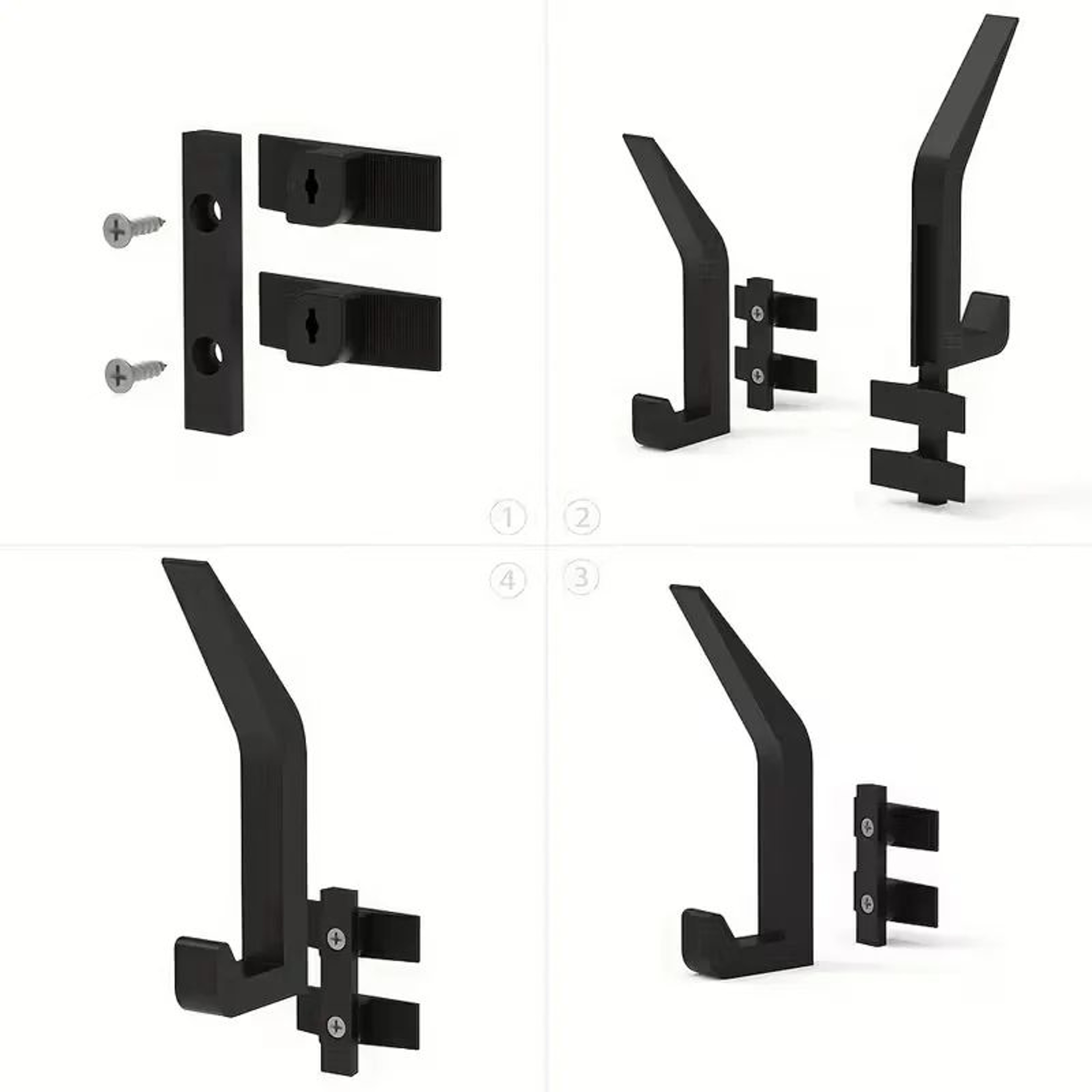 No Drill Acoustic Panel Hooks Set 3