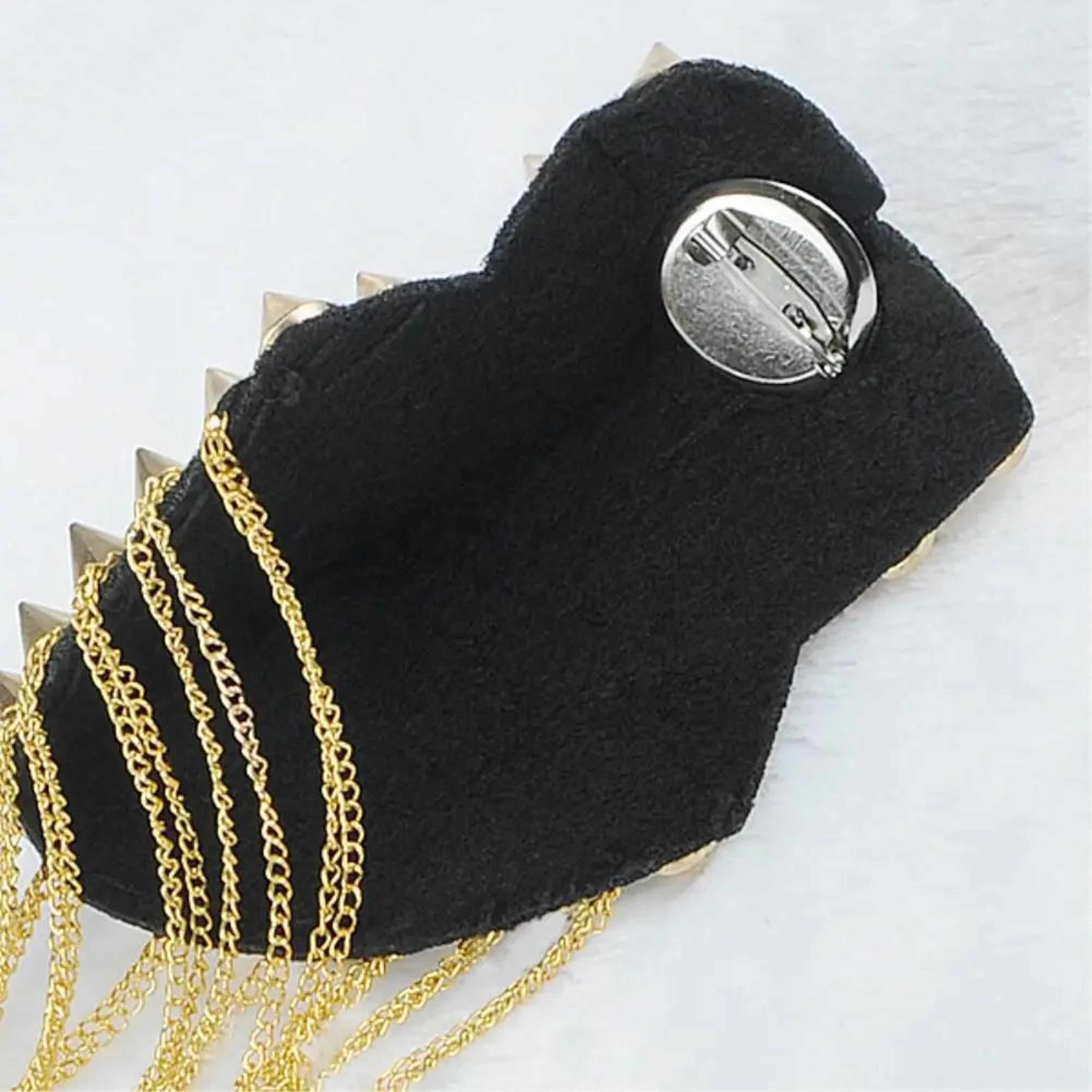 Punk Chain Tassel Shoulder Brooch Epaulet 4