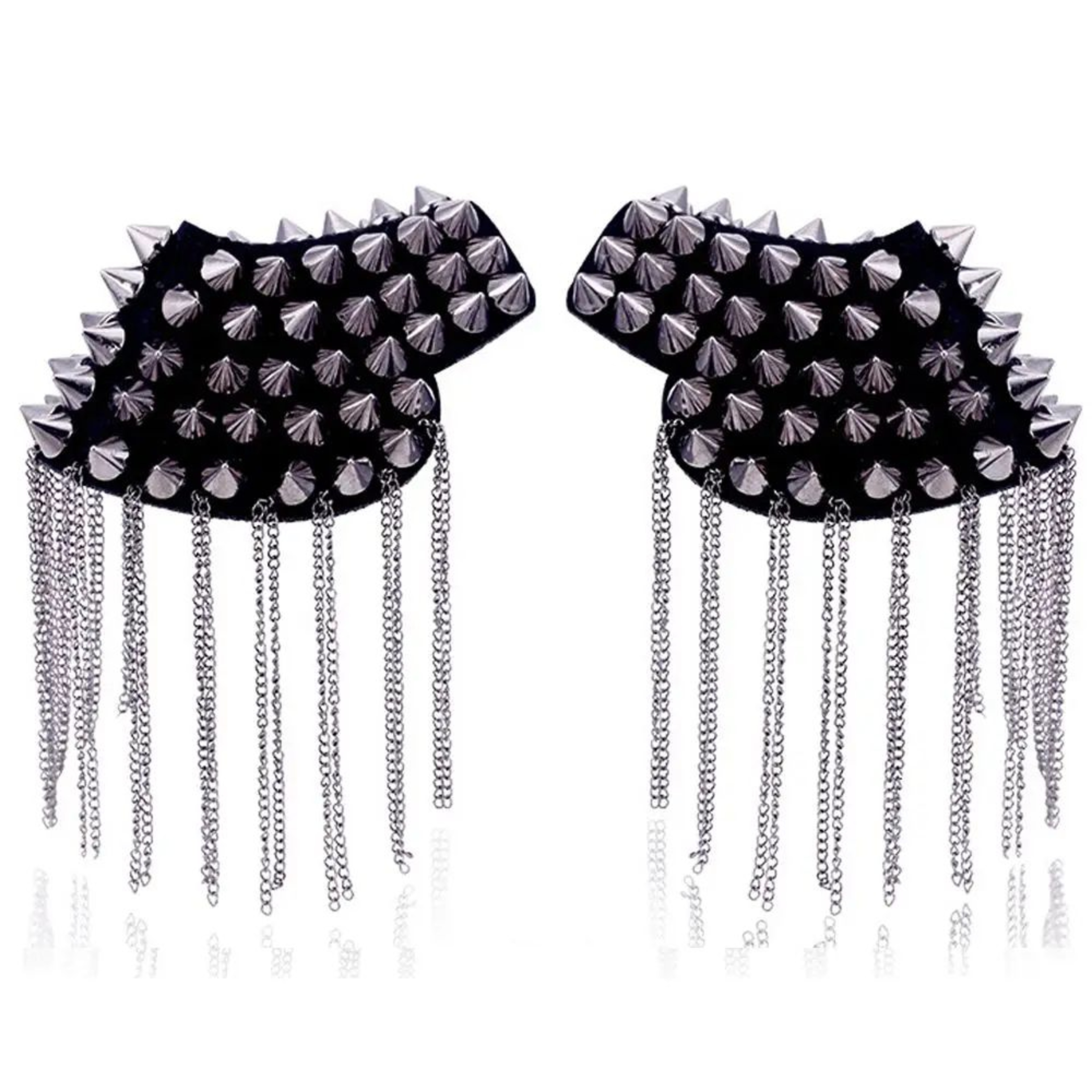 Punk Chain Tassel Shoulder Brooch Epaulet 20