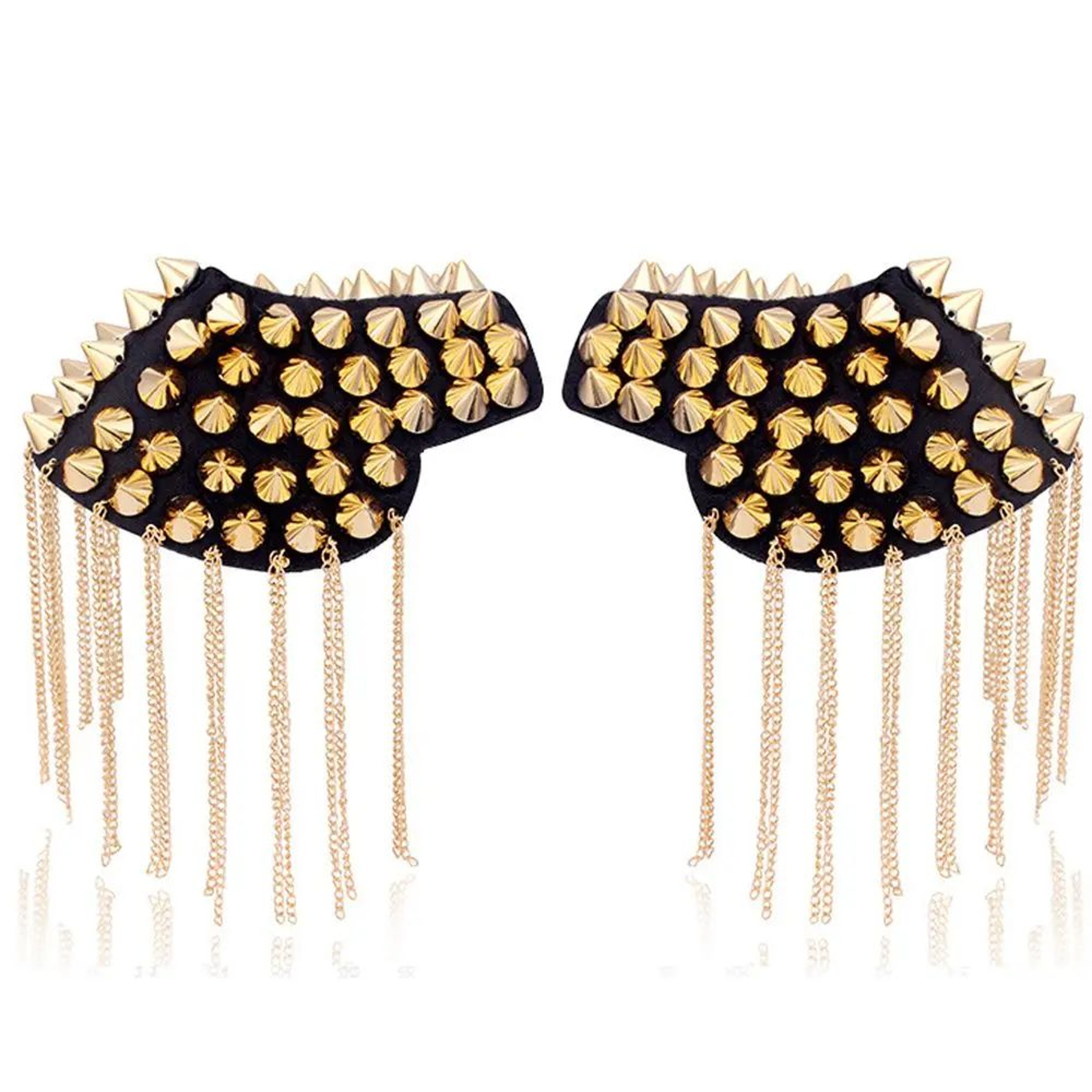 Punk Chain Tassel Shoulder Brooch Epaulet 18