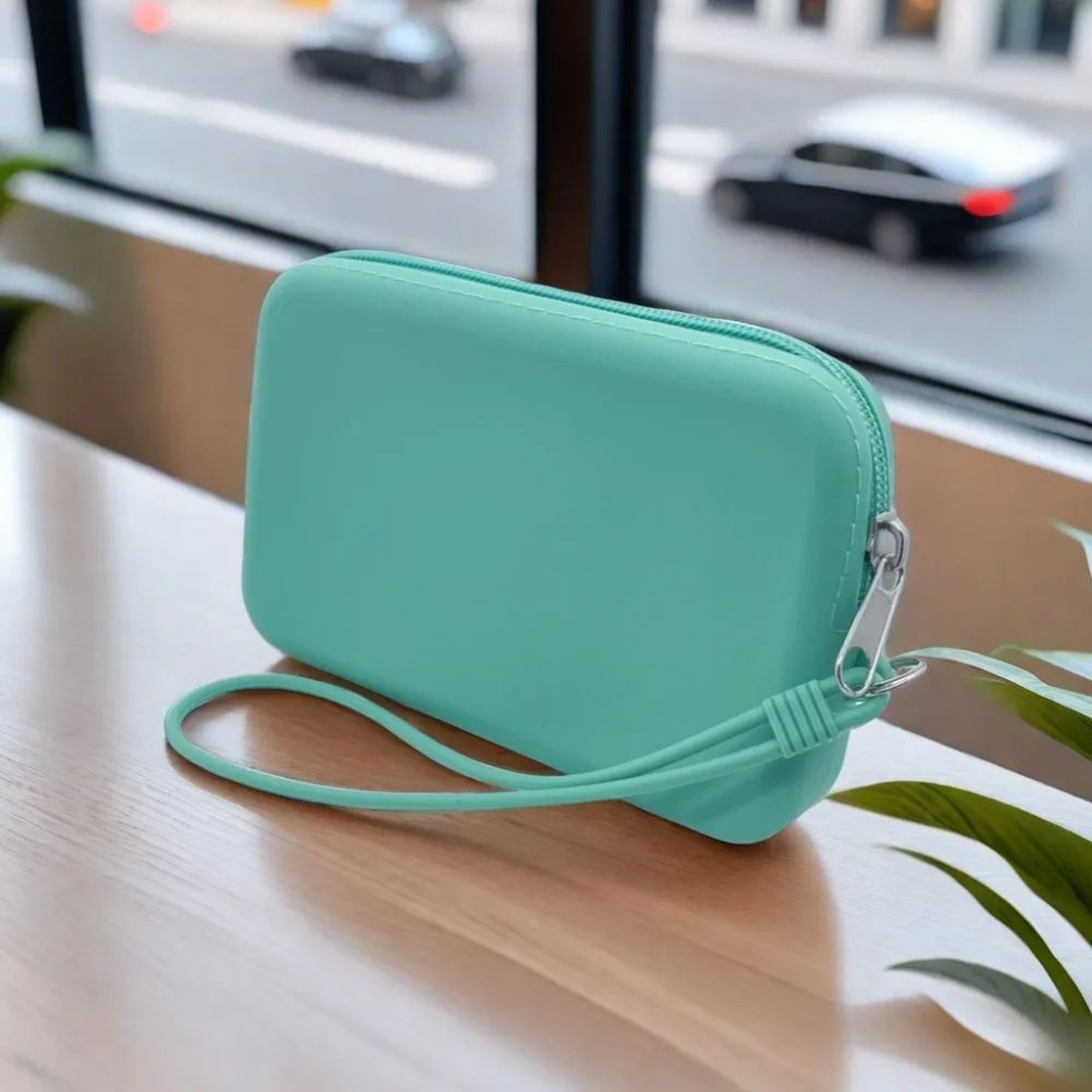 Silicone Cosmetic Bag Small Rectangle Organizer 13