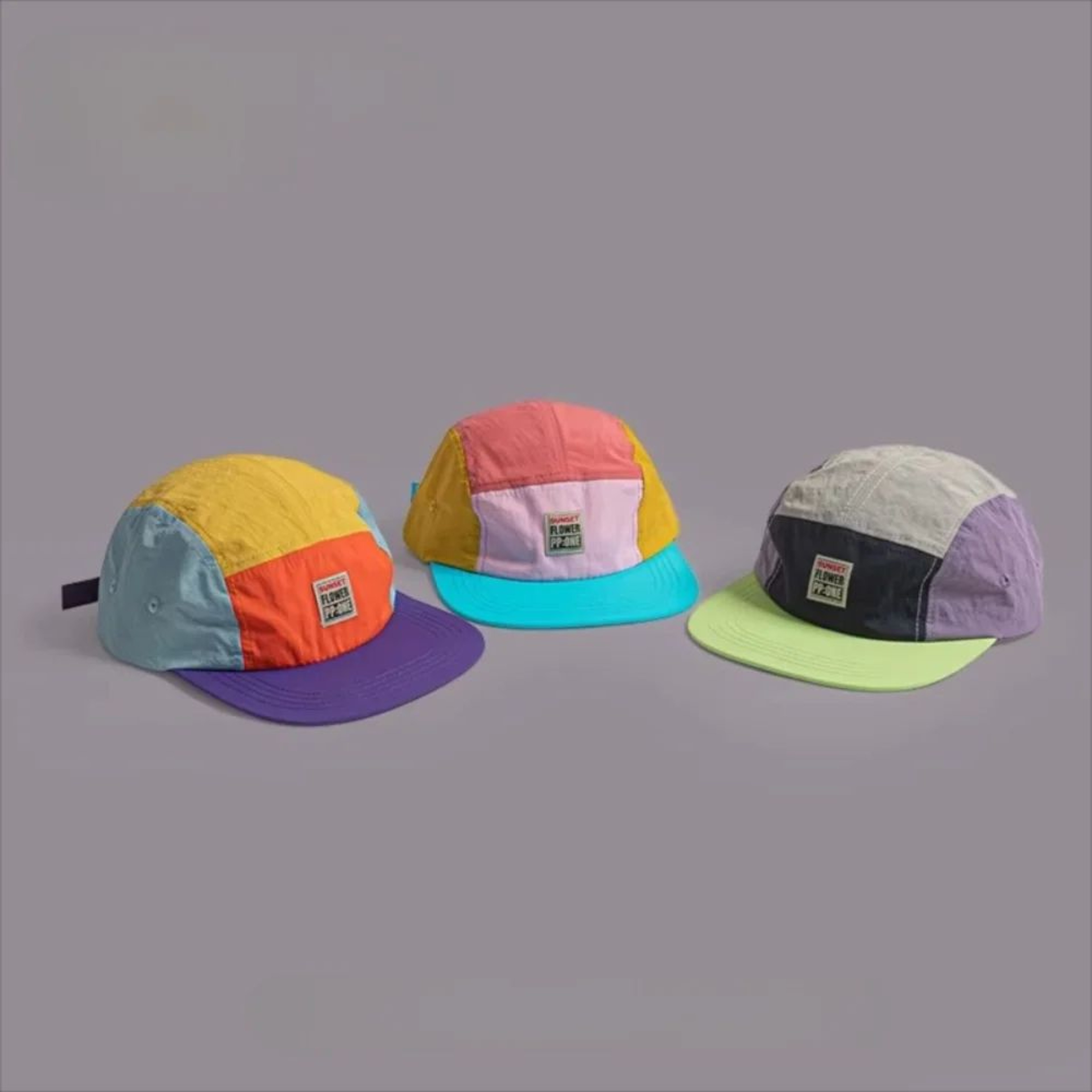 Retro 5 Panel Flat Brim Quick Dry Cap 1