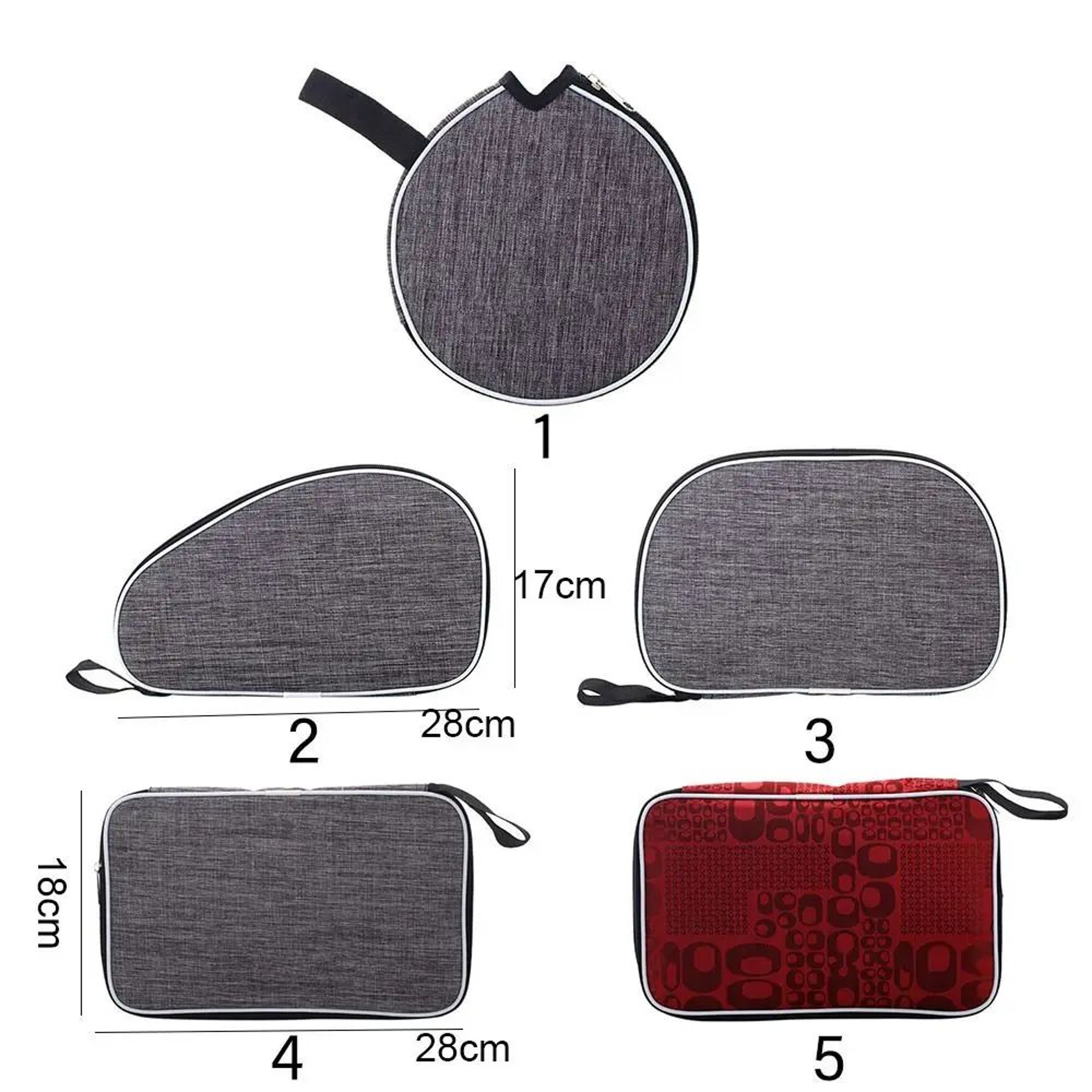 Portable Ping Pong Paddle Case With Shoulder Strap 4