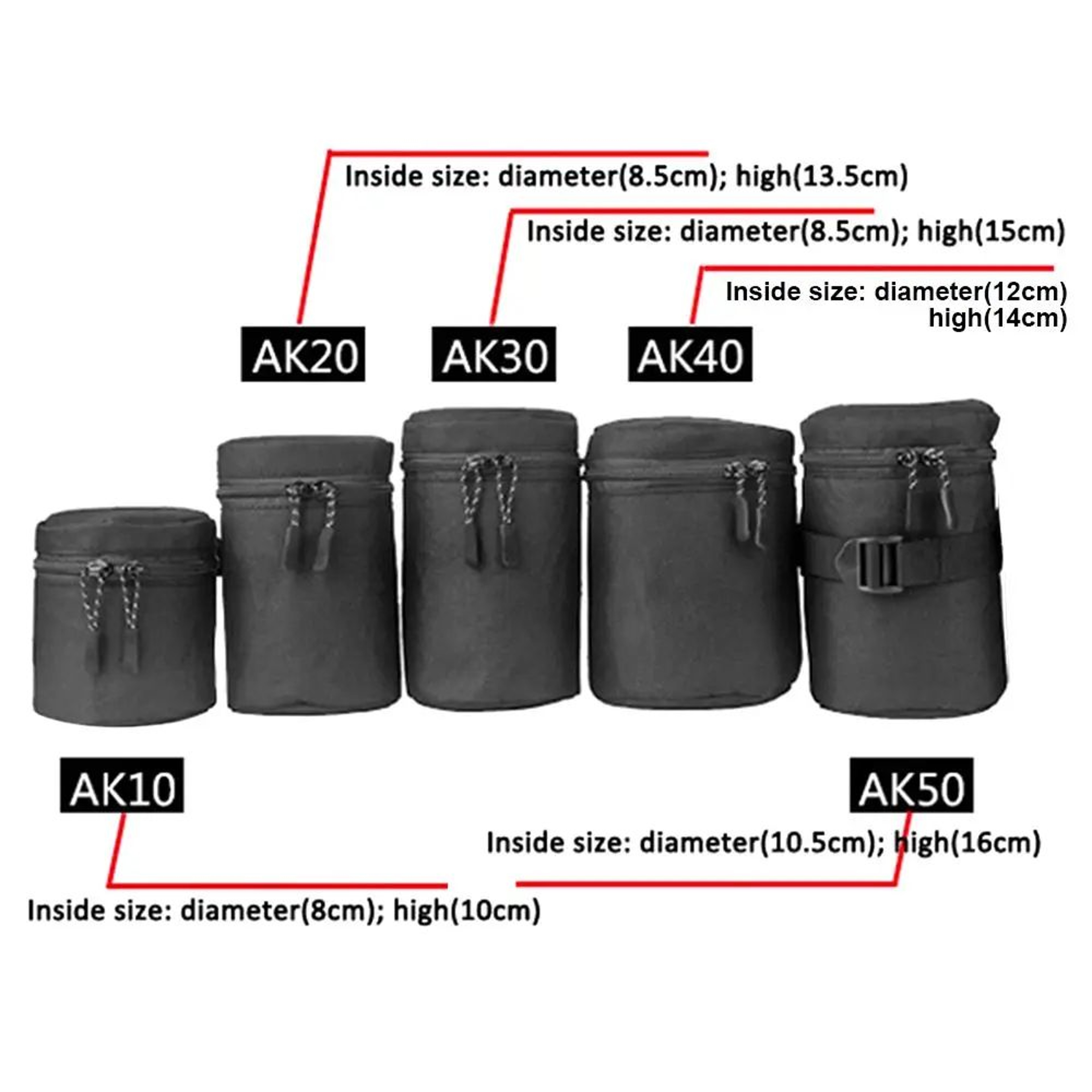 Waterproof Padded Camera Lens Bag Case 1