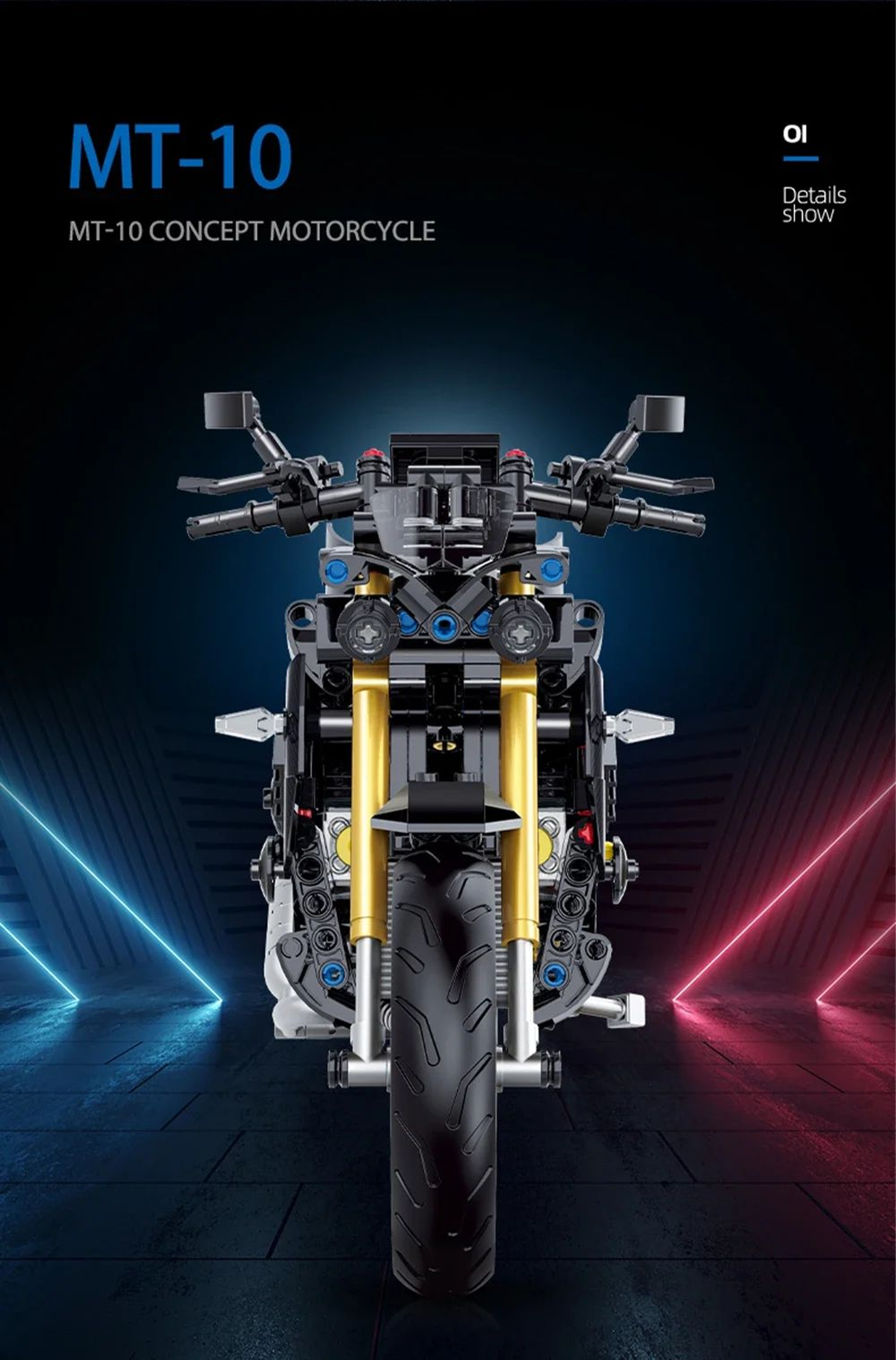 Technical Motorcycle Building Block Set 14
