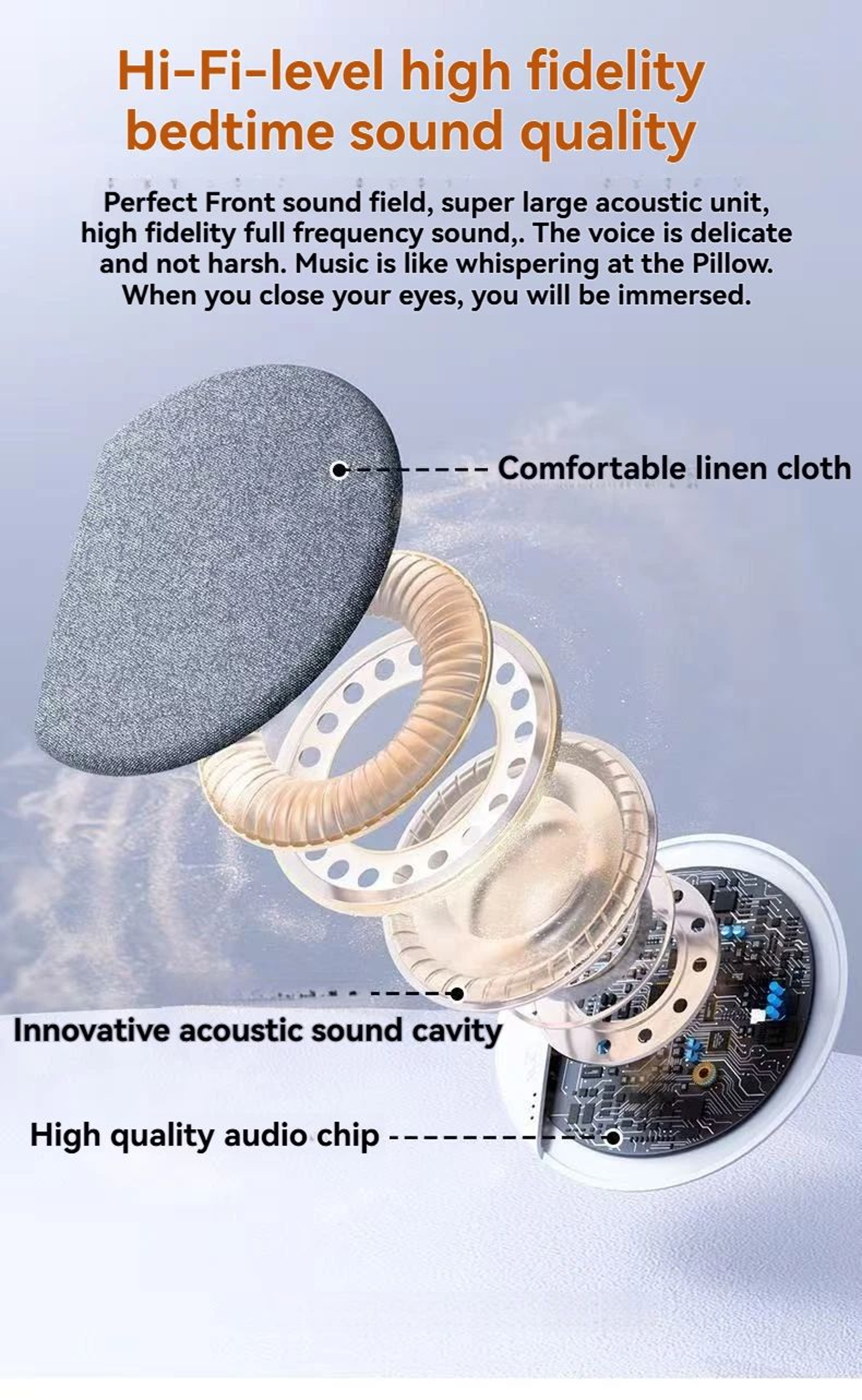 Bluetooth Pillow Speaker Sleep Sound Machine 8