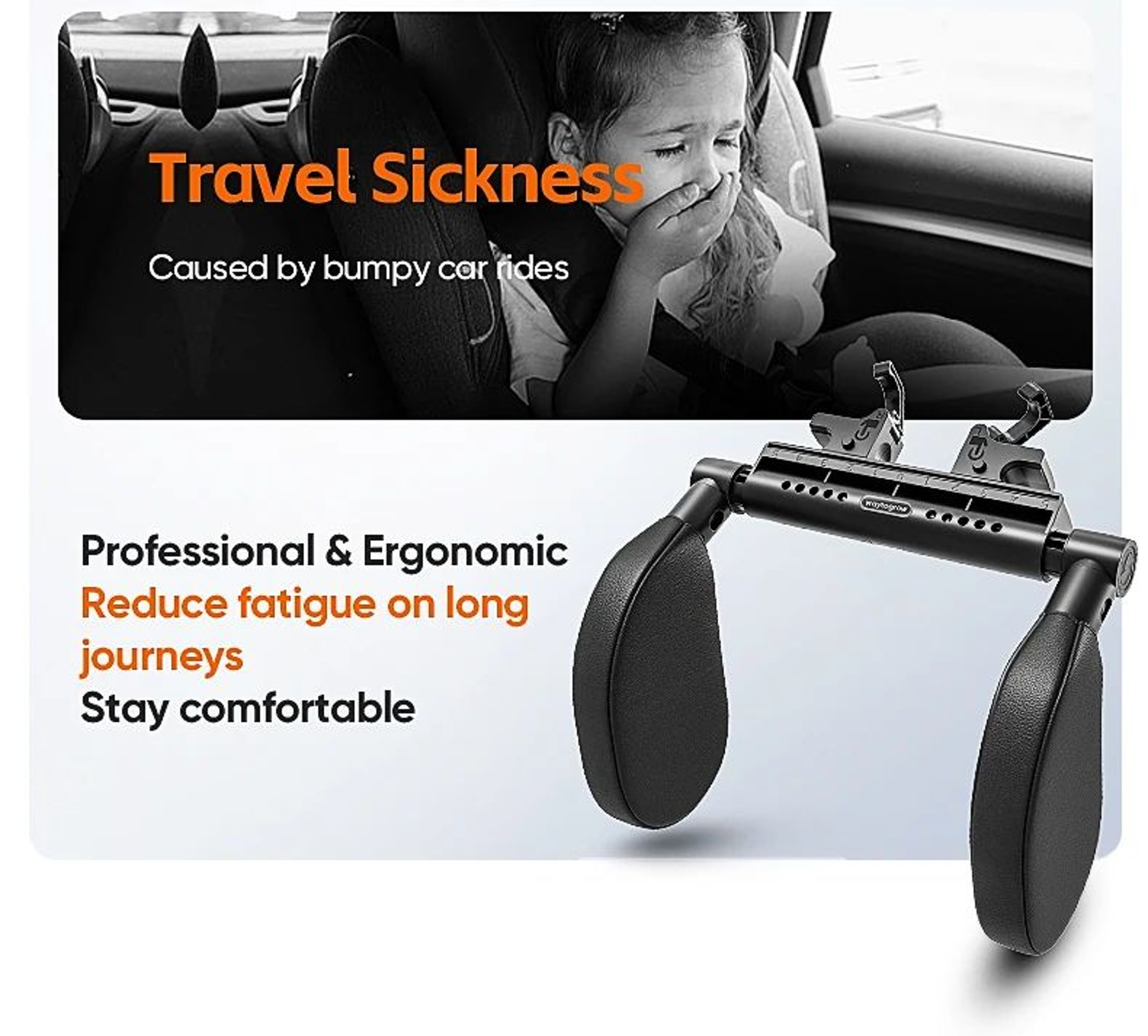 Memory Foam Car Neck Support Travel Pillow 7