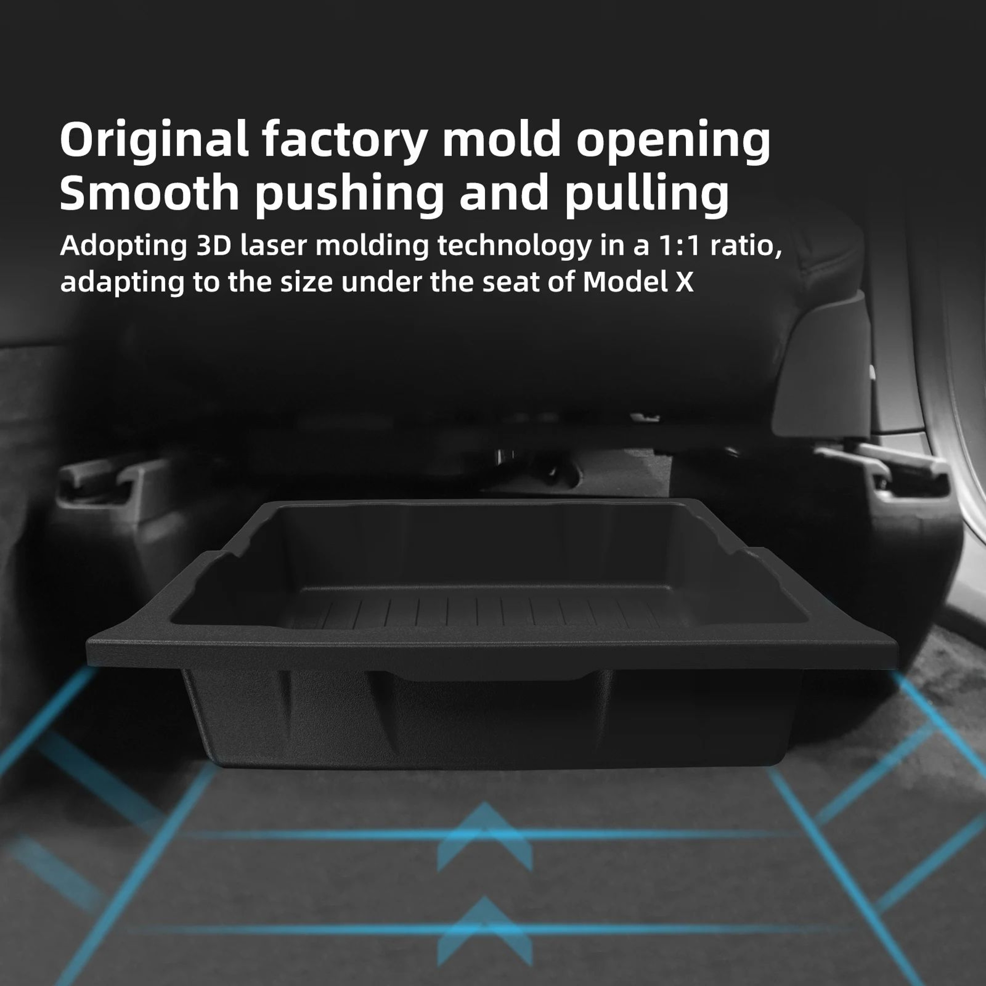 Tesla Model X Under Seat Storage Organizer Box 3
