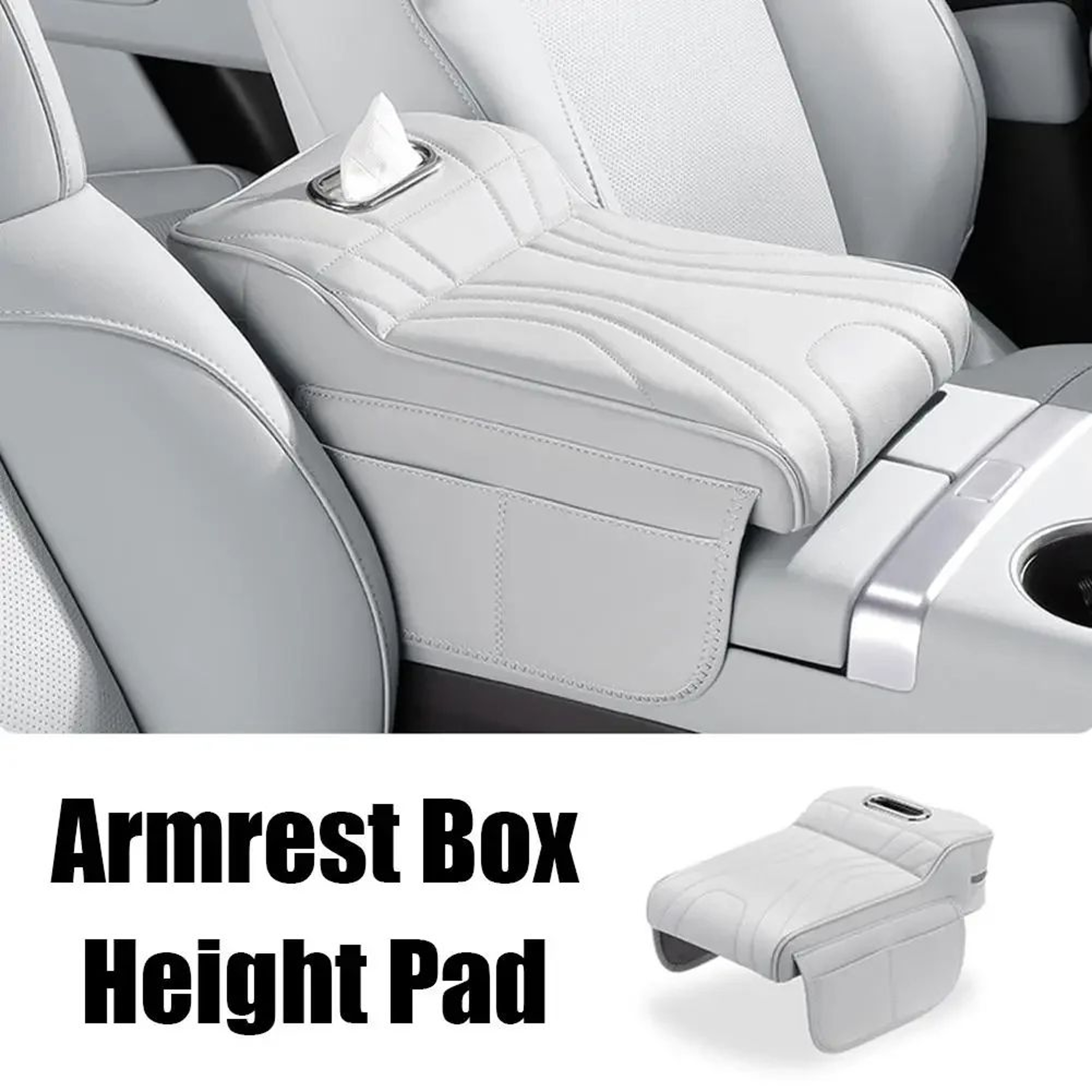 Universal Memory Foam Car Armrest Booster Pad 10