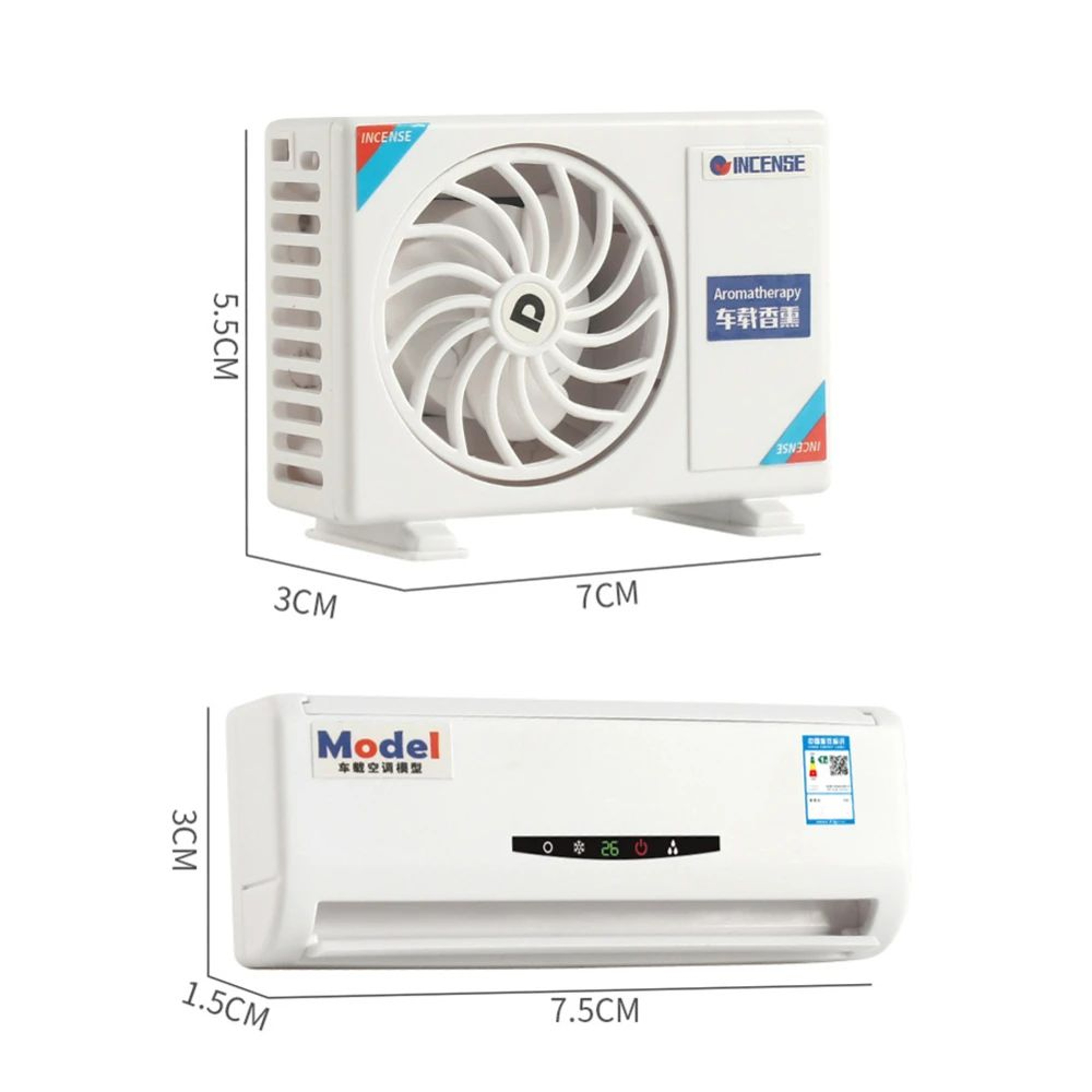 Solar Powered Car Air Vent Fan Decor 4
