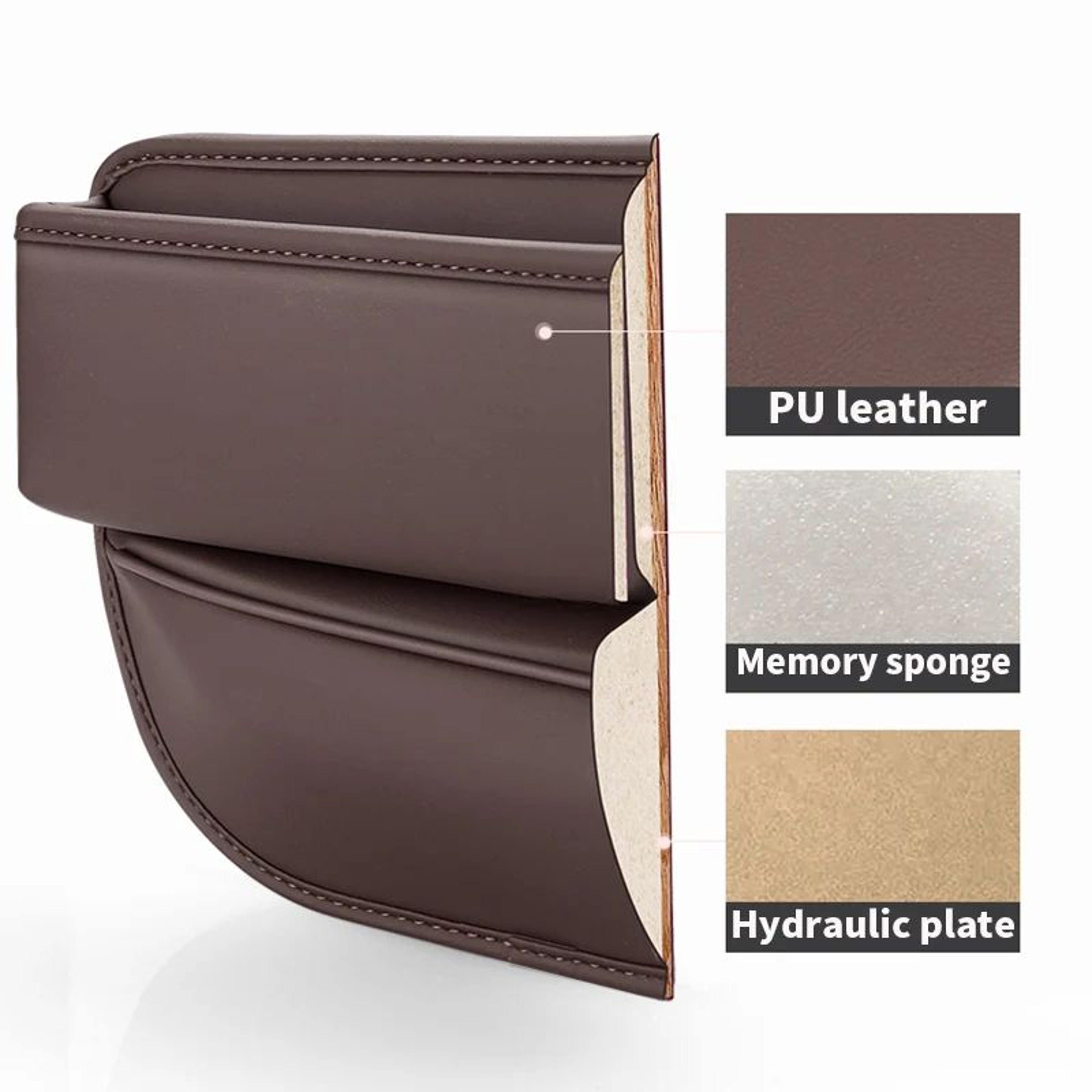 Leather Car Seat Gap Organizer Pocket 7