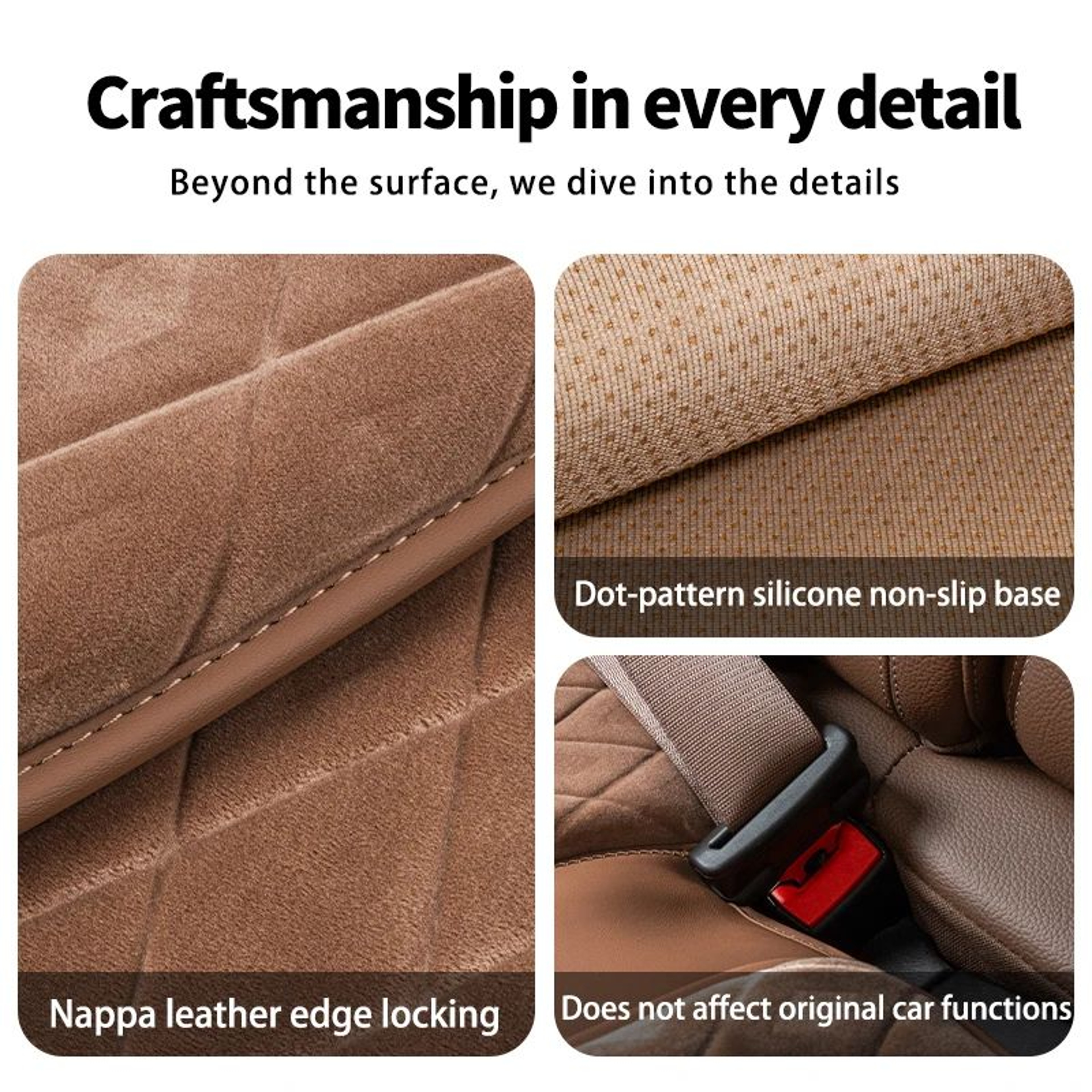 Universal Flannel Car Seat Mat 2pcs Set 2