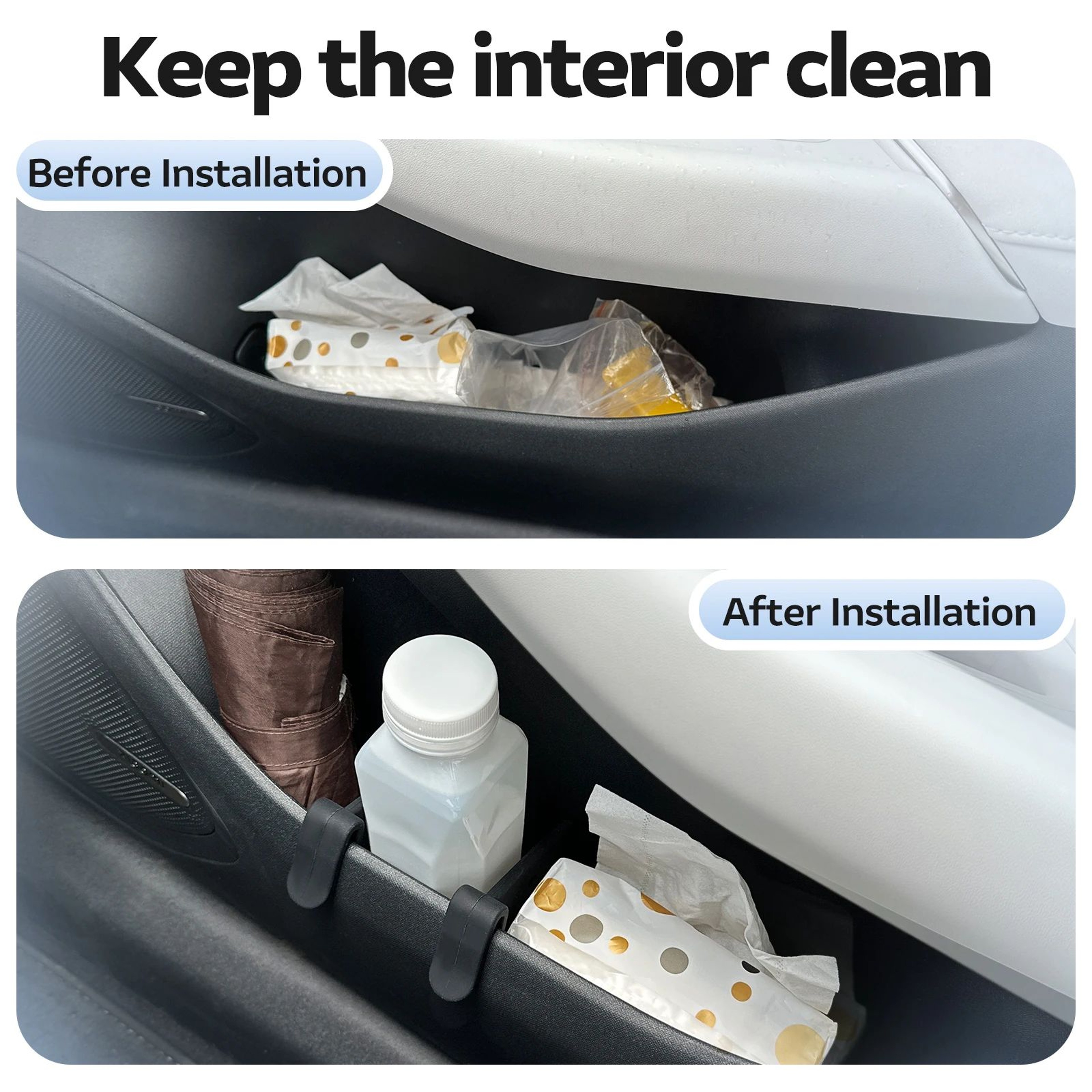 Universal Silicone Car Door Storage Partition Panel 4