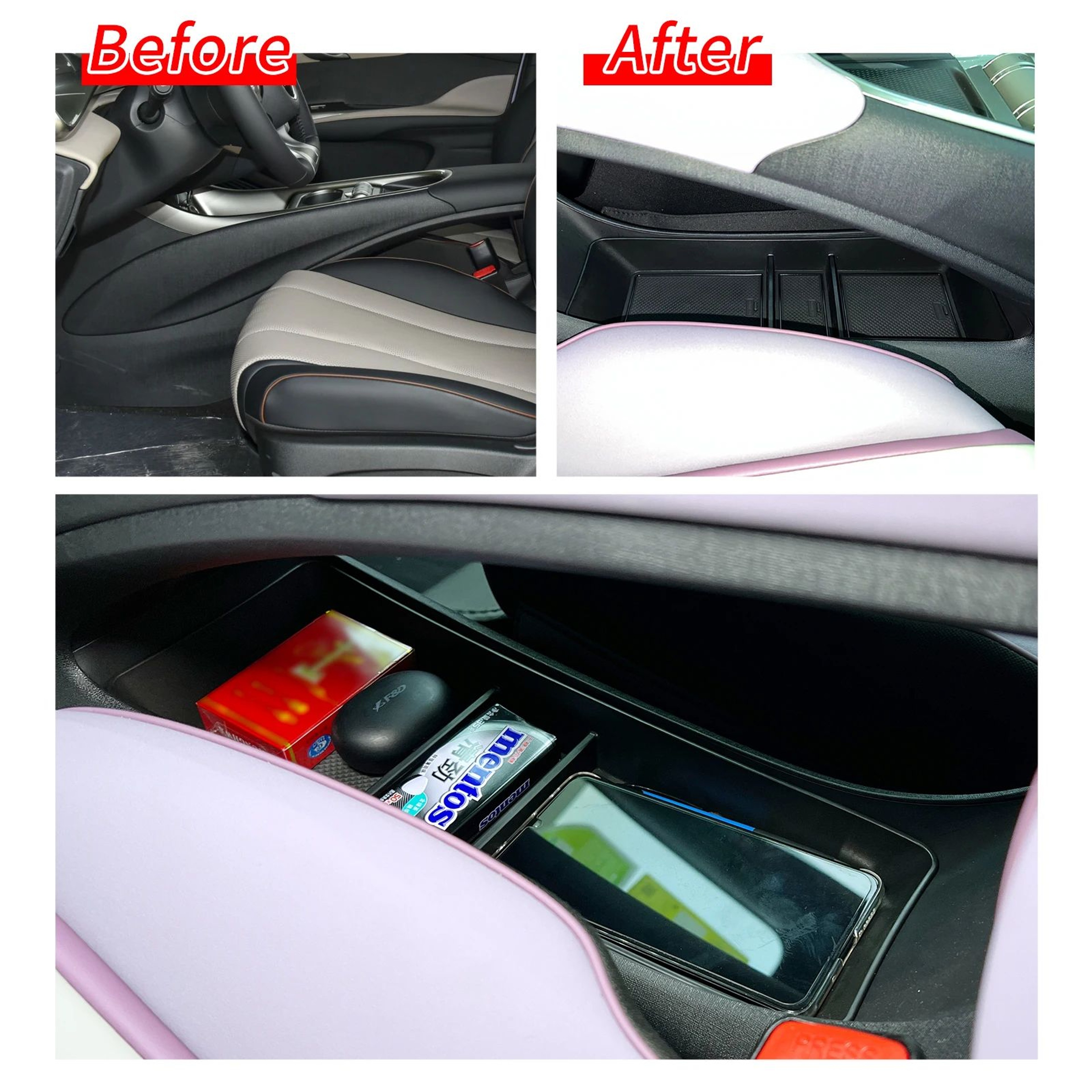 BYD Dolphin Center Console Lower Storage Organizer Tray 2