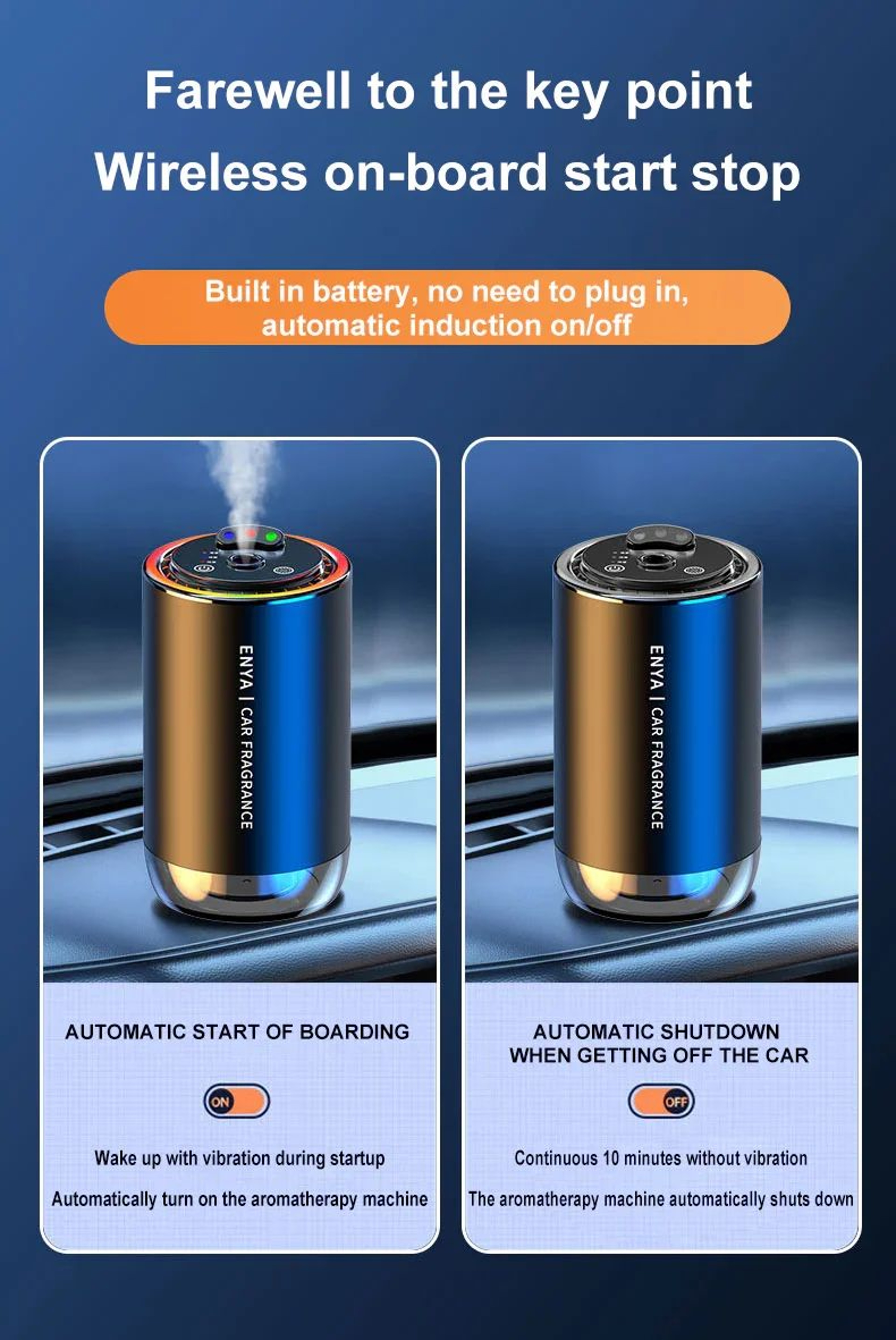 RGB USB Car Perfume Aromatherapy Diffuser 10