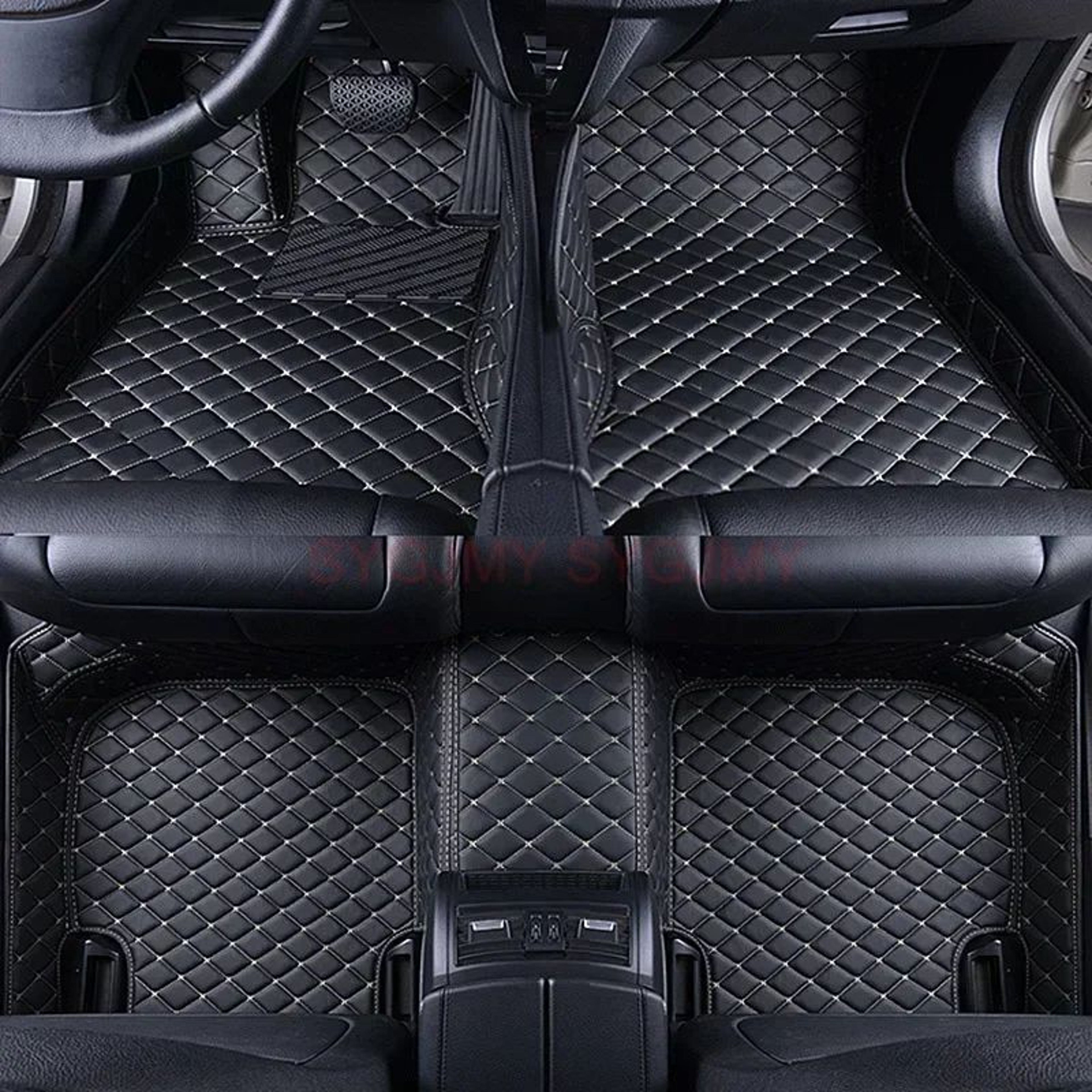 Custom 3D Artificial Leather Car Floor Mats 3
