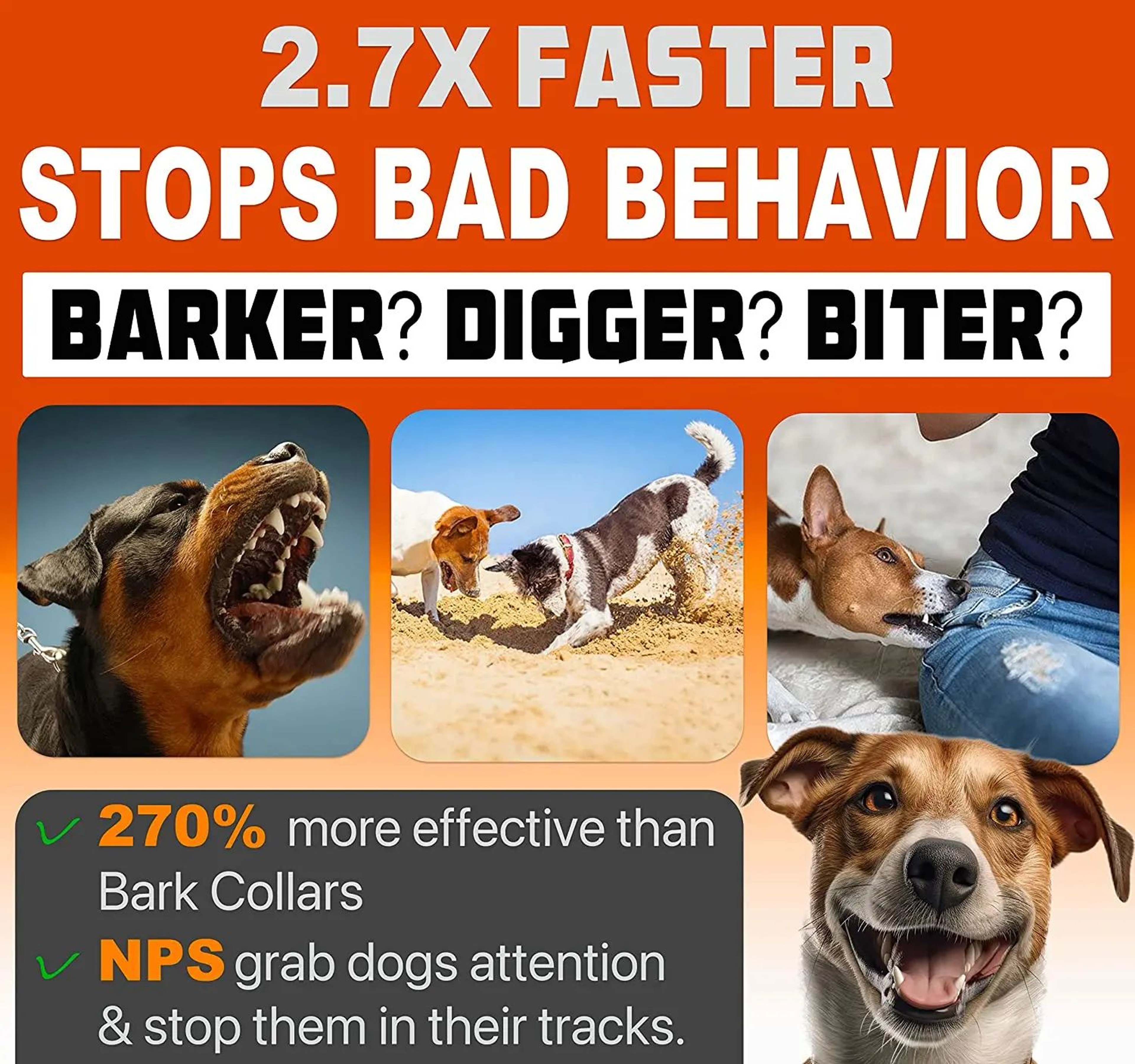 Rechargeable Ultrasonic Dog Bark Deterrent Device 2