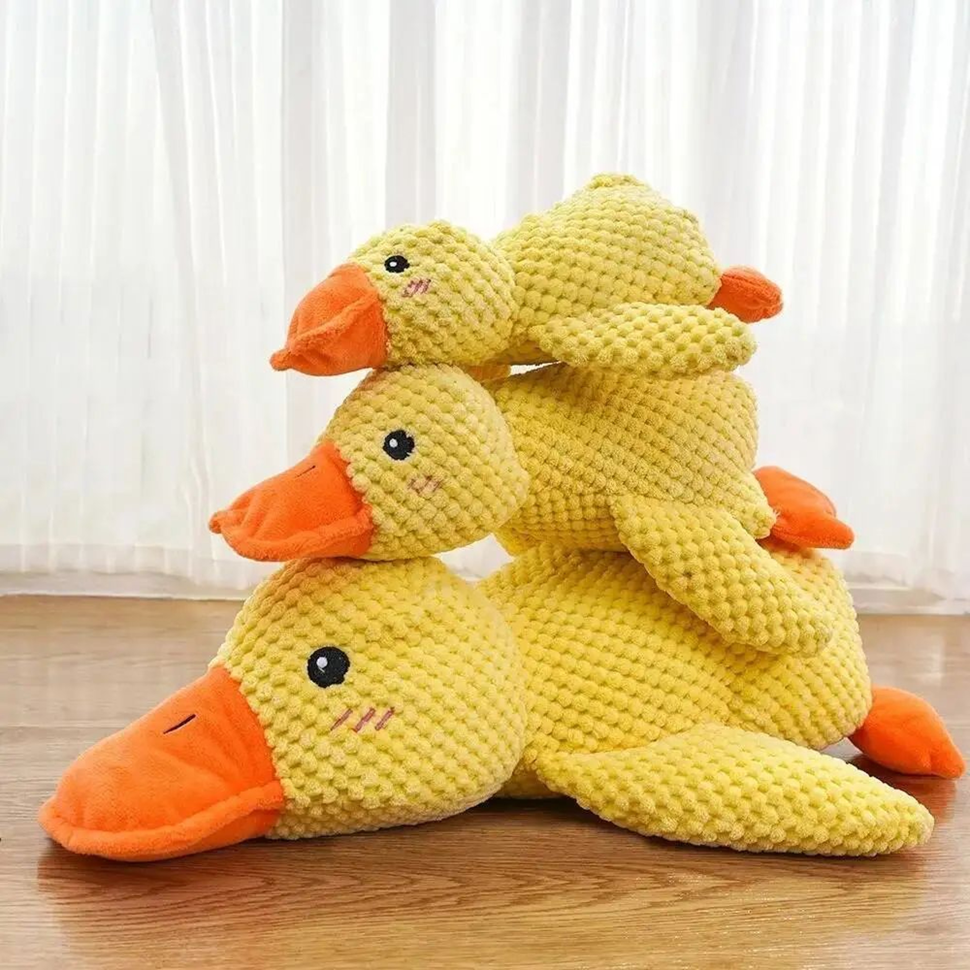 Calming Duck Plush Squeaky Dog Toy 5