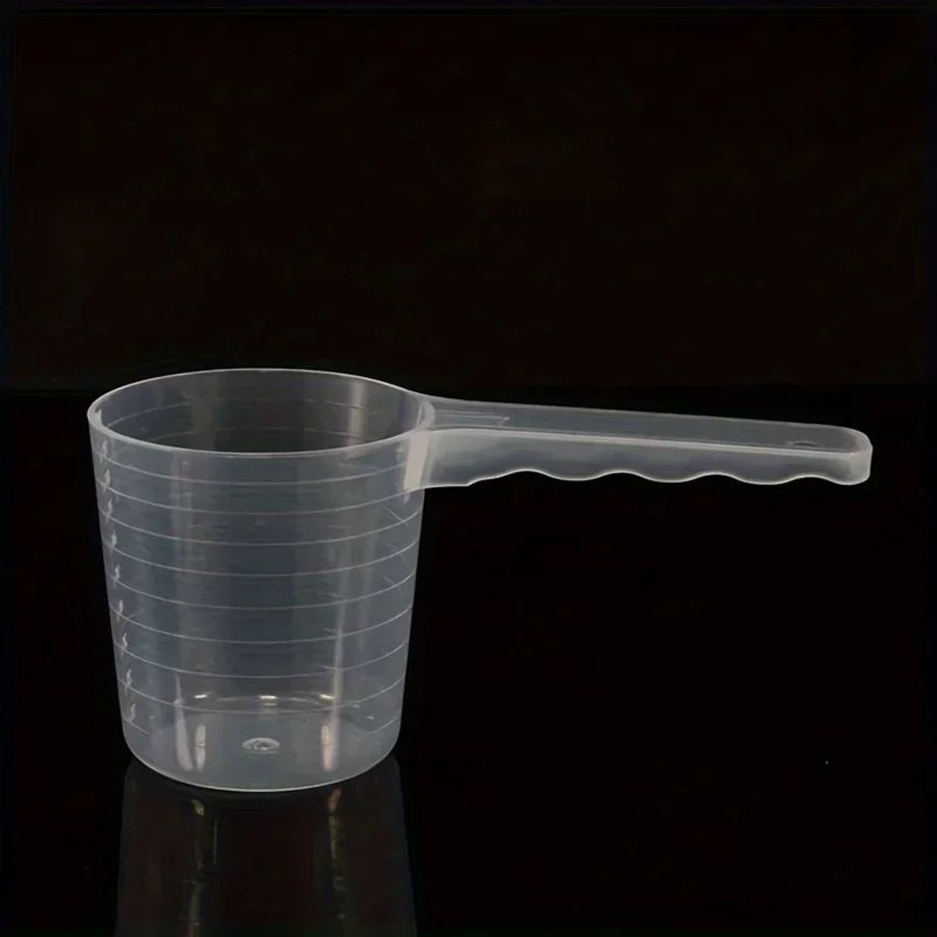 5pcs Transparent Pet Measuring Scoops With Scale 8