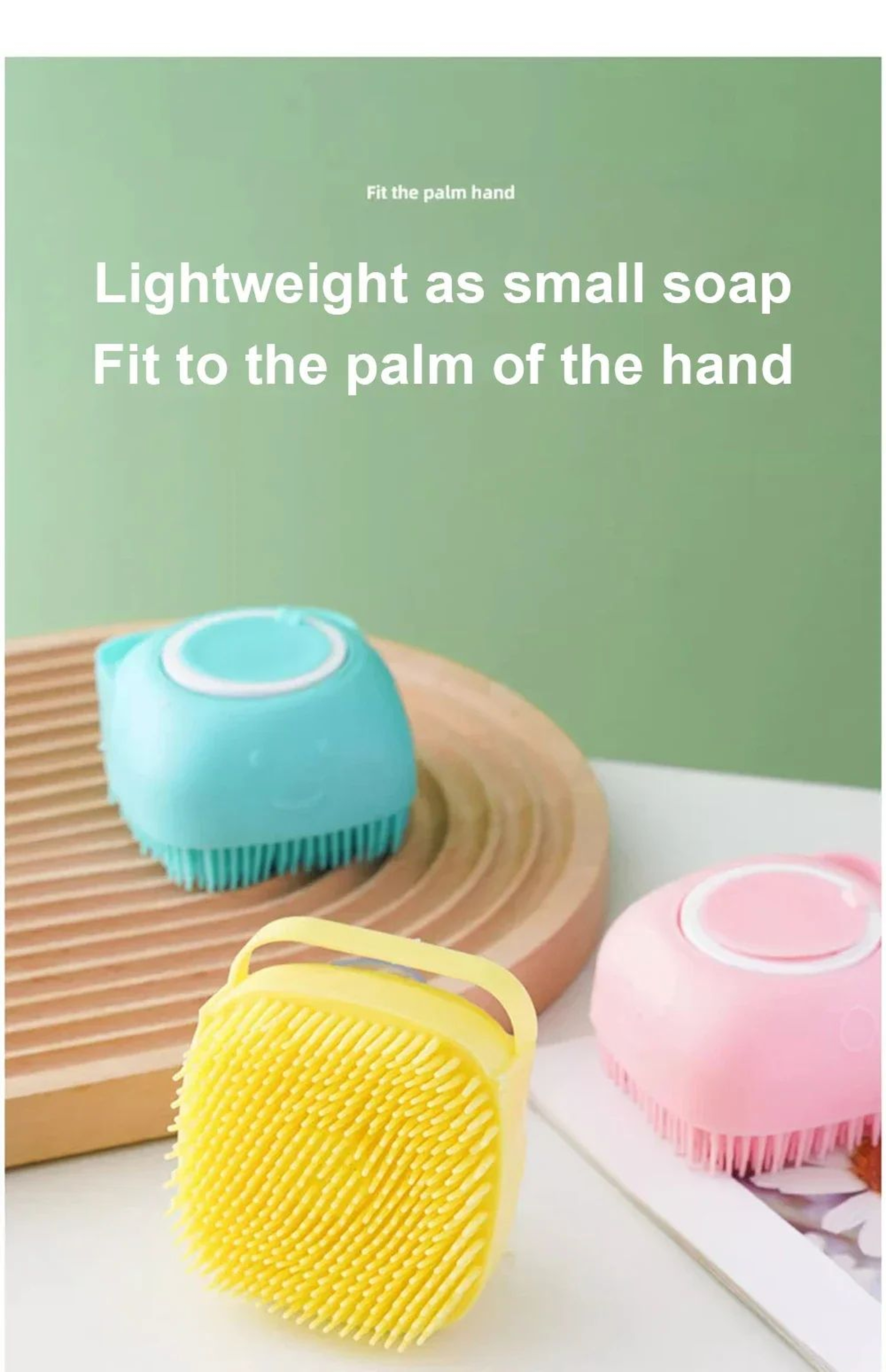 Soft Silicone Pet Bath Massage And Foaming Brush 11