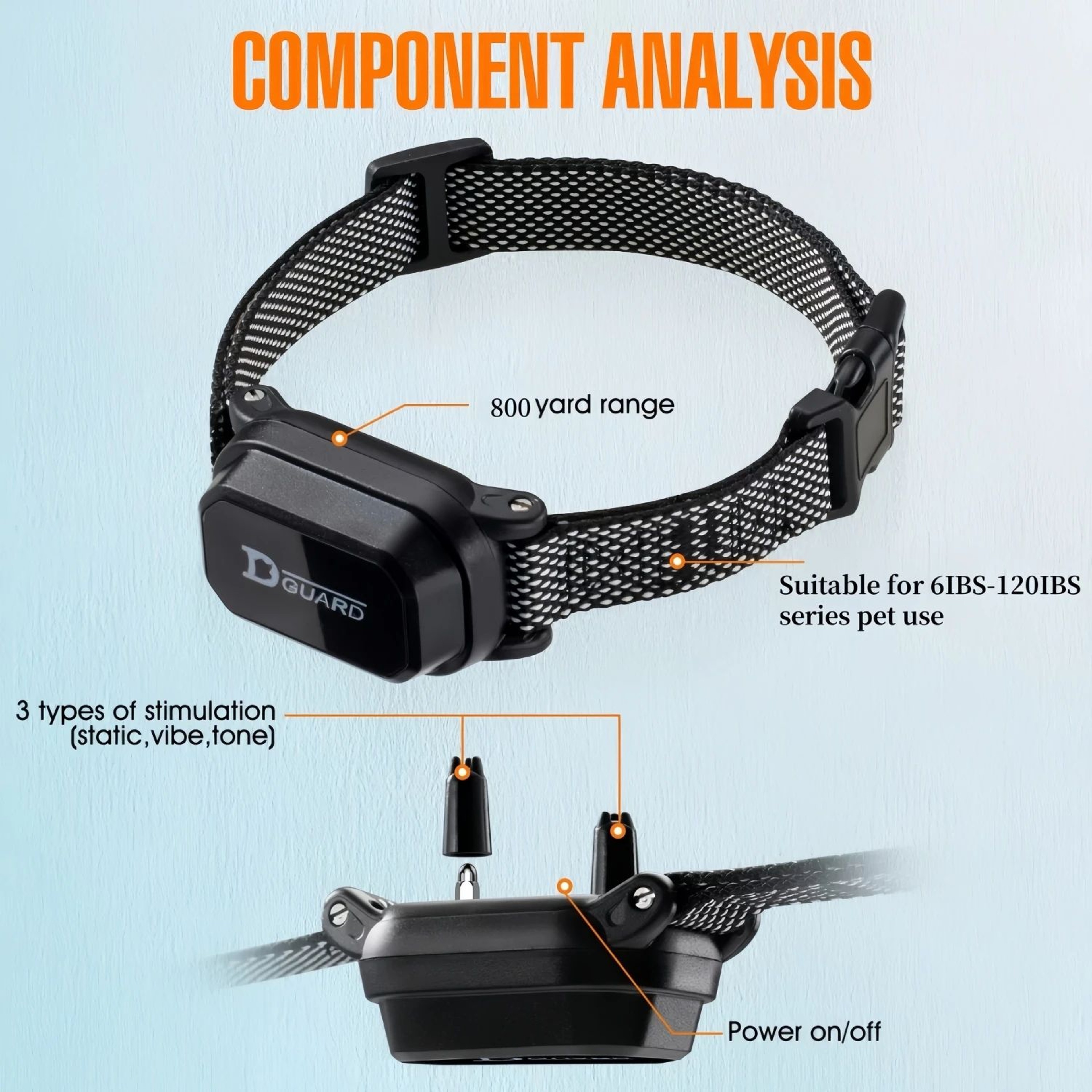800M Waterproof Rechargeable Dog Training Collar 9