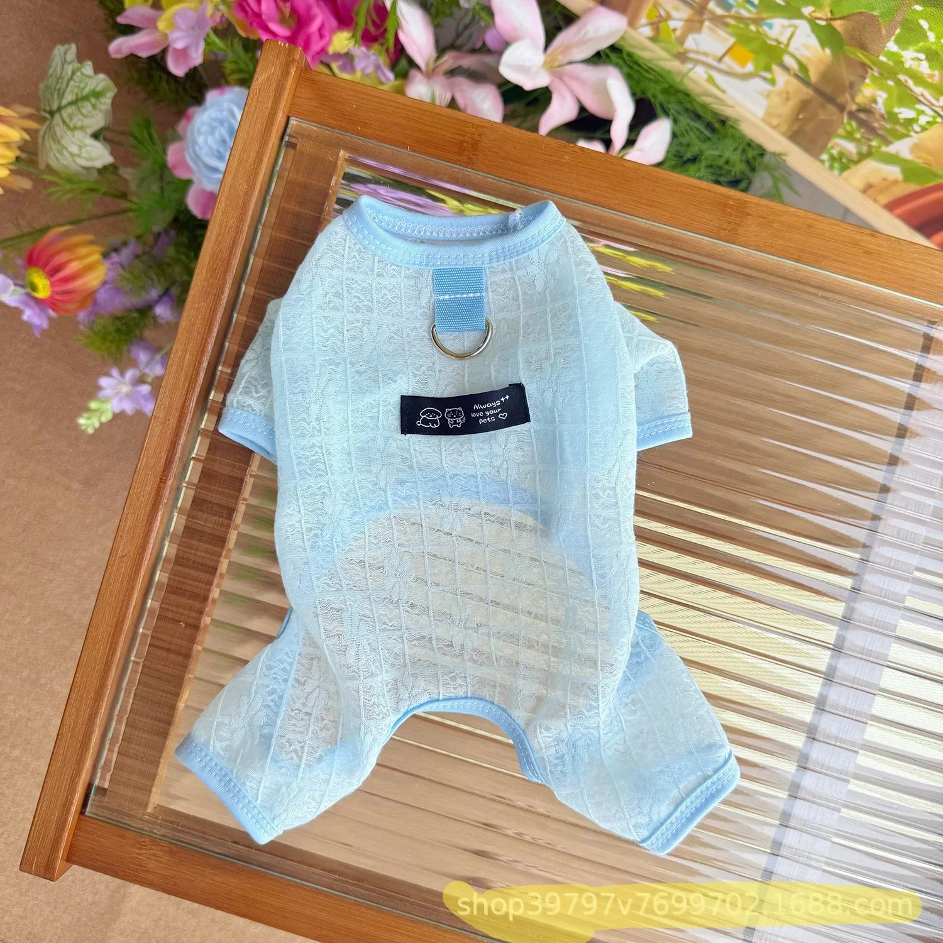 Summer Cooling Mesh Jumpsuit For Small Dogs 1