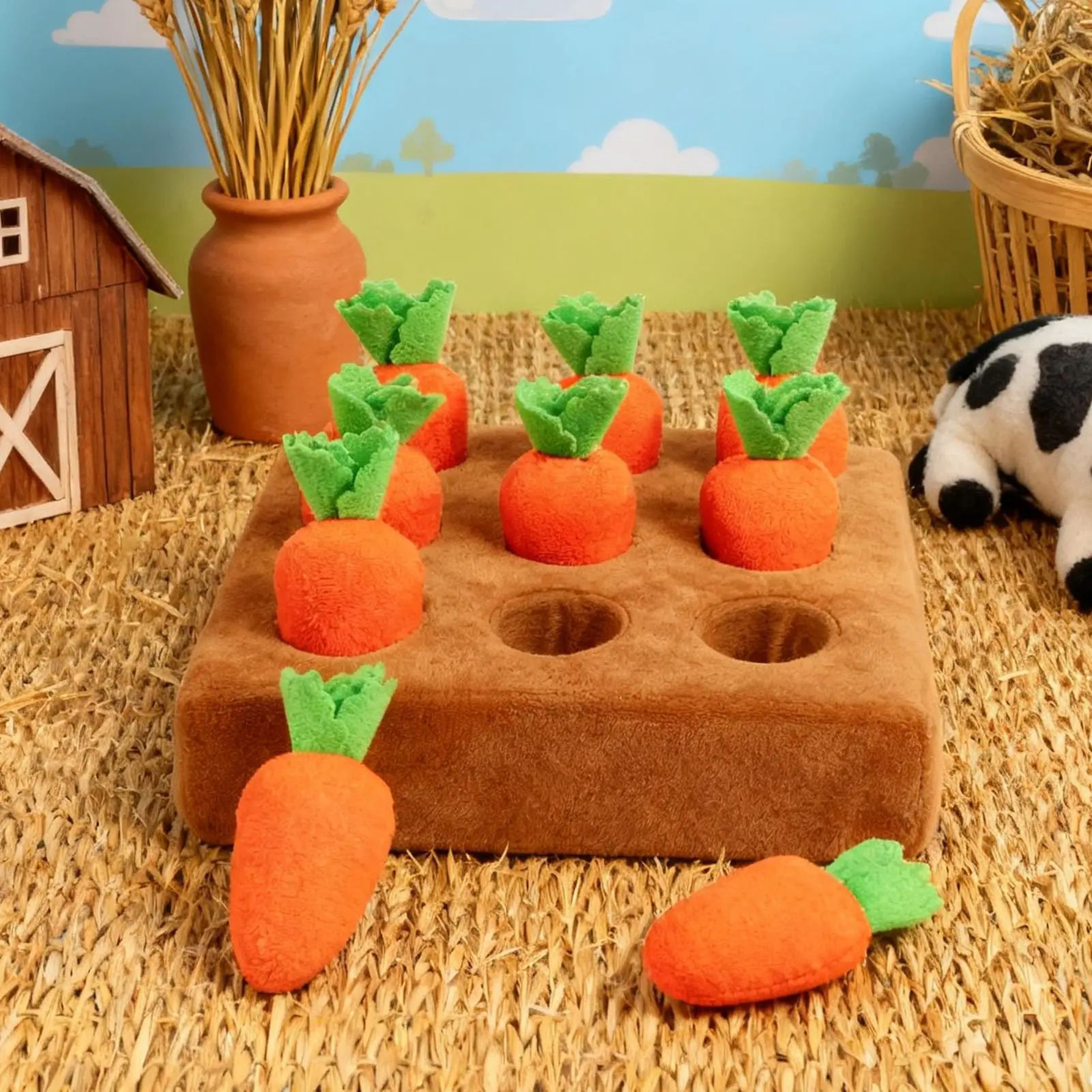 Interactive Carrot Snuffle Mat Dog Puzzle Toy 2