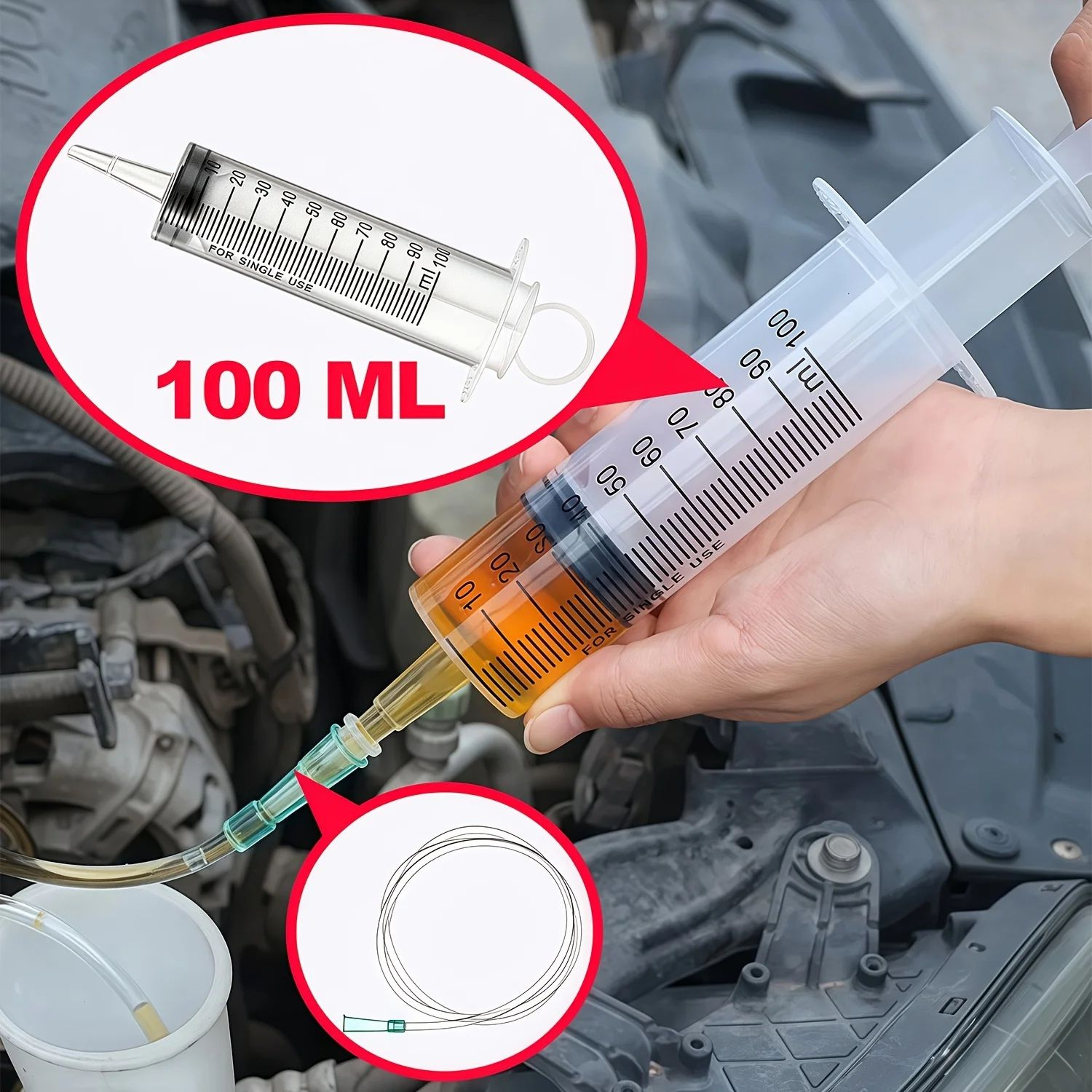 Car Water Suction And Injection Syringe Tool Set 5