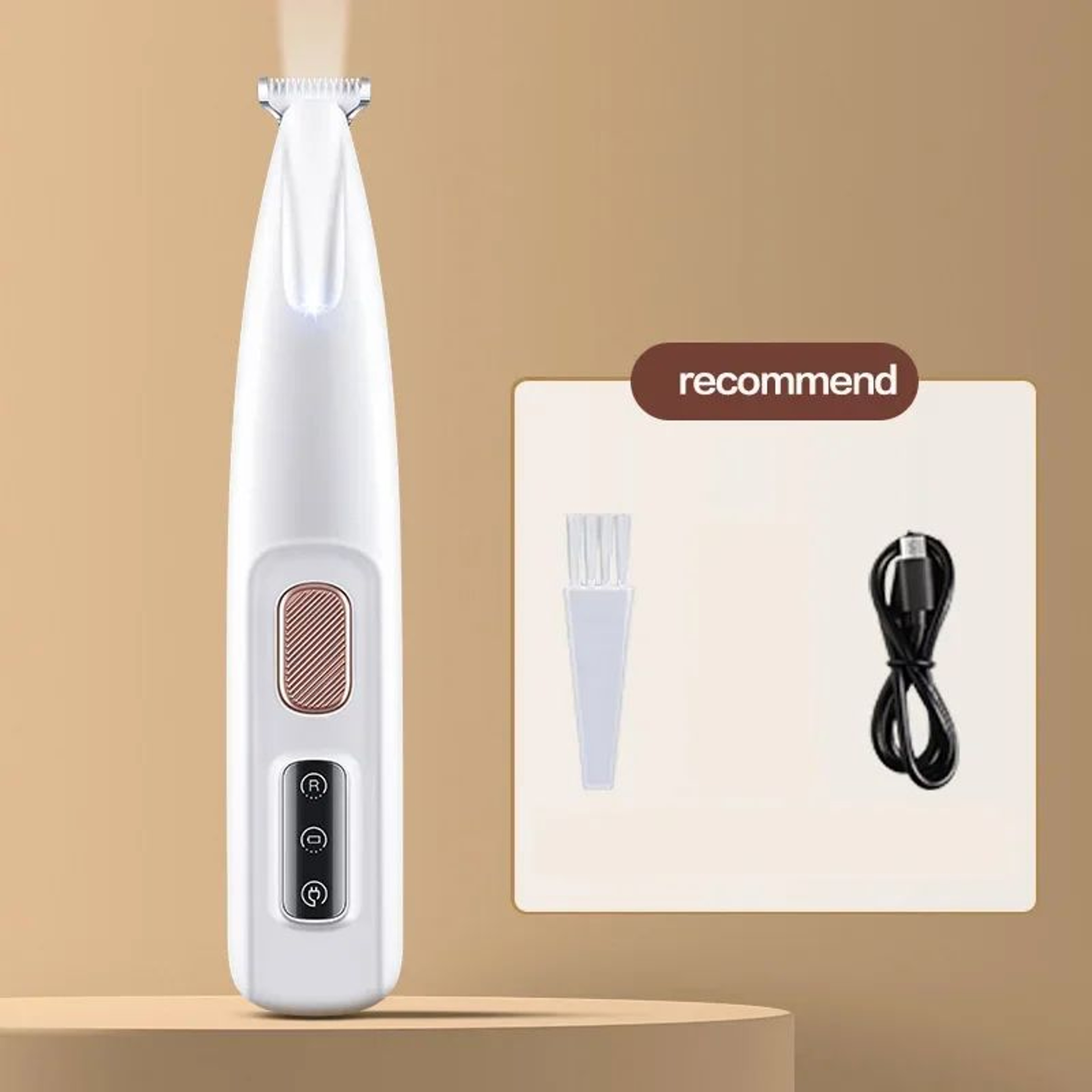 Waterproof Dog Paw Trimmer With LED Light Display 12