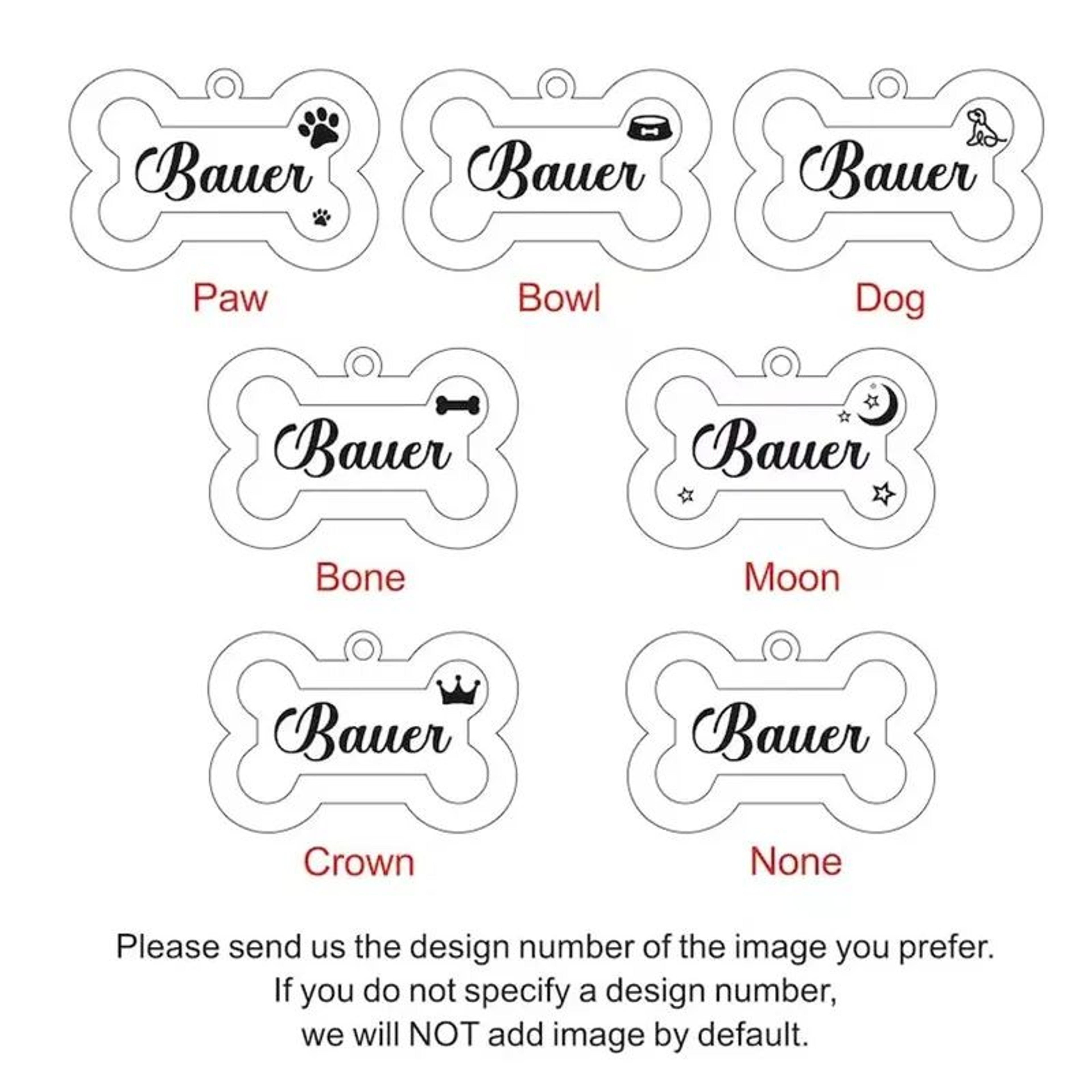 Custom Double Sided Glitter Pet ID Tag 4