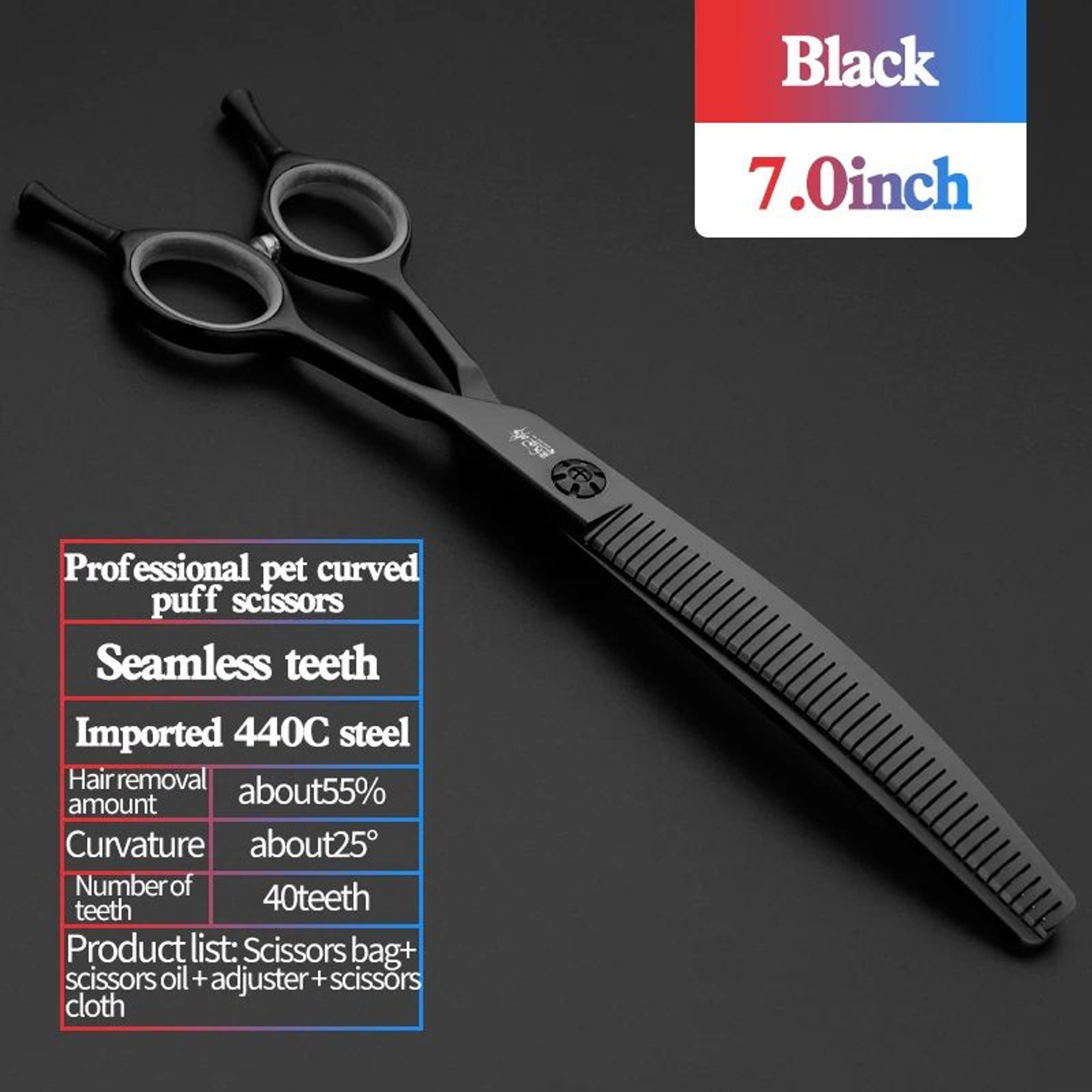 Professional 7 Inch JP440C Pet Grooming Scissors Set 14