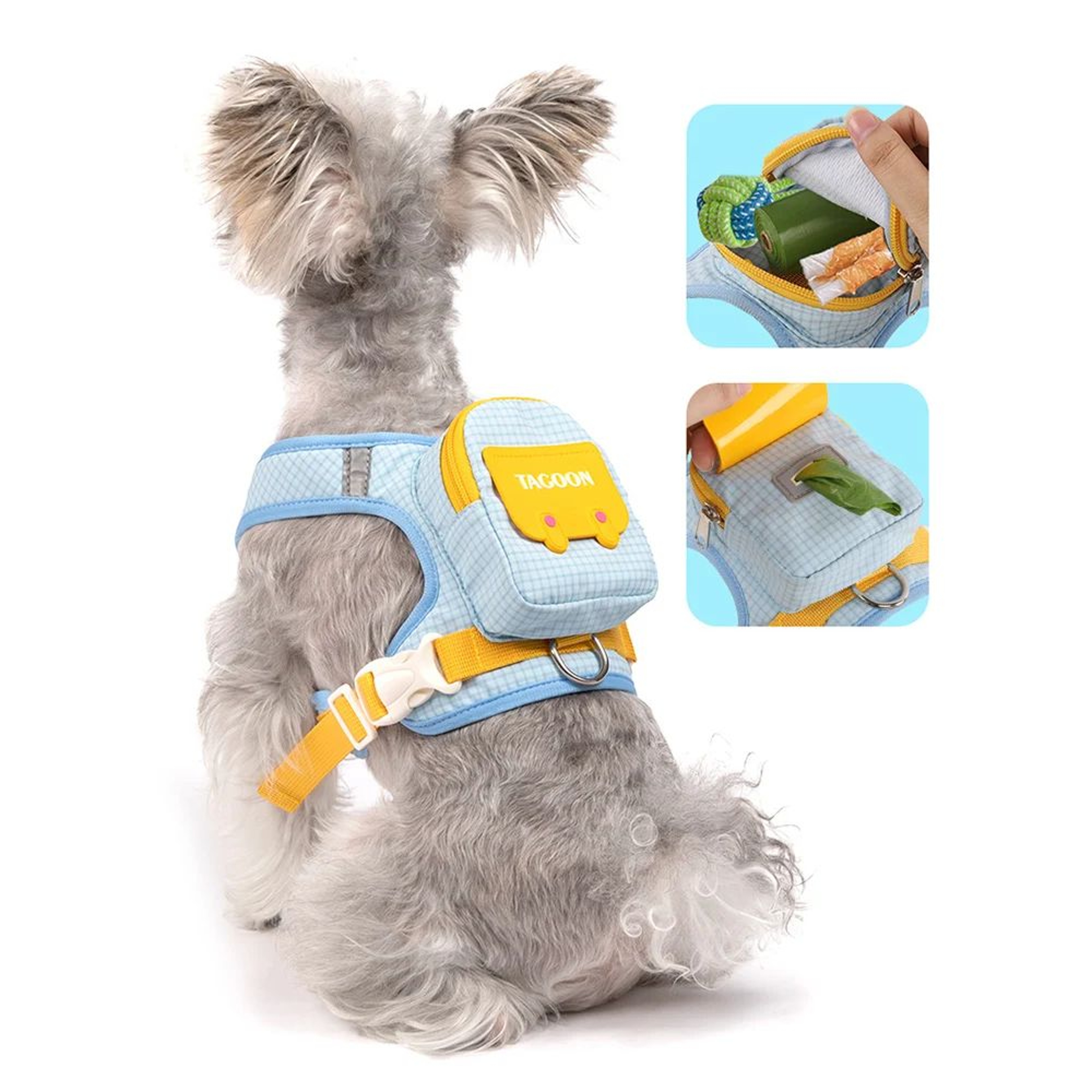 Reflective Adjustable Pet Harness And Leash Set 3
