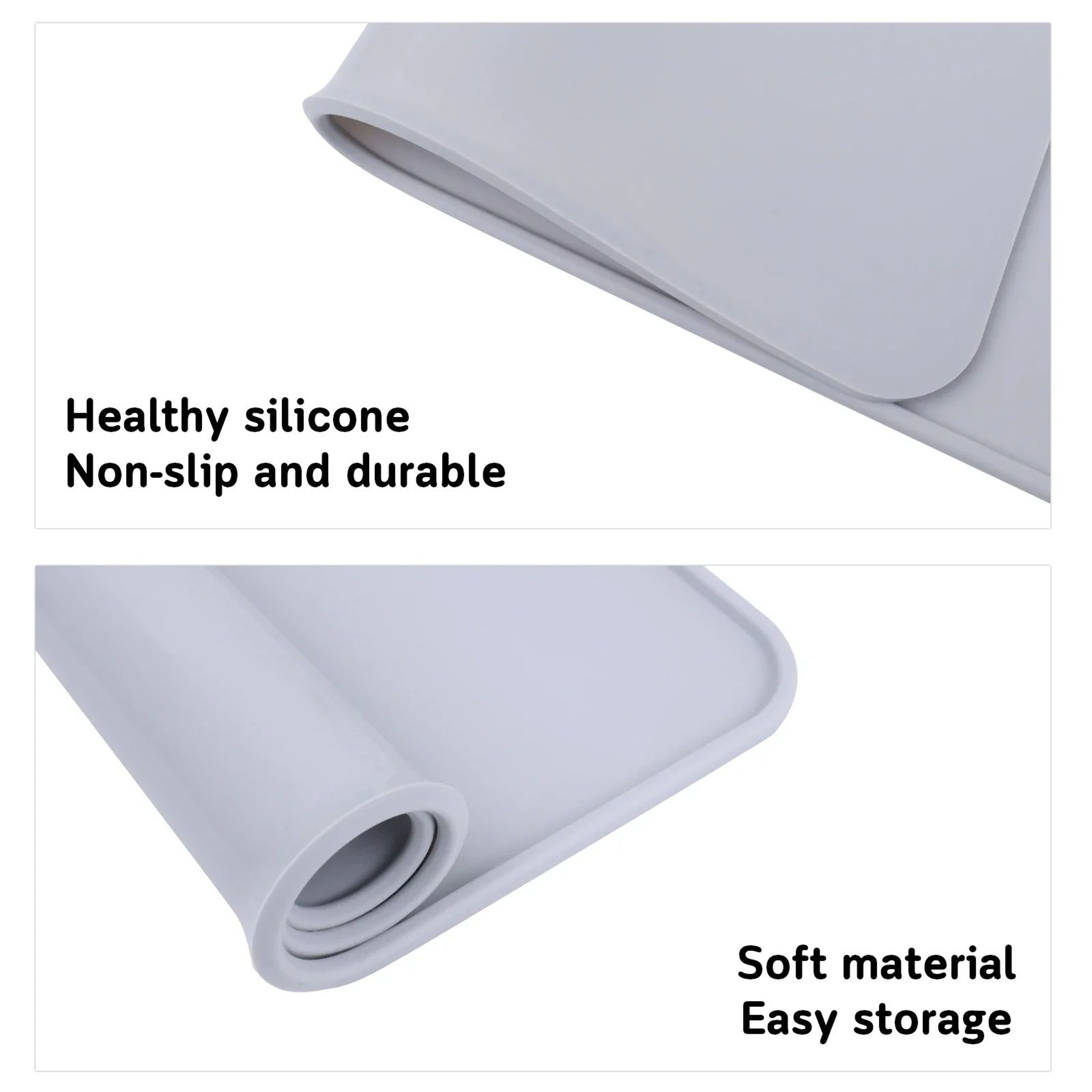 Waterproof Silicone Pet Feeding Mat With Raised Edge 5