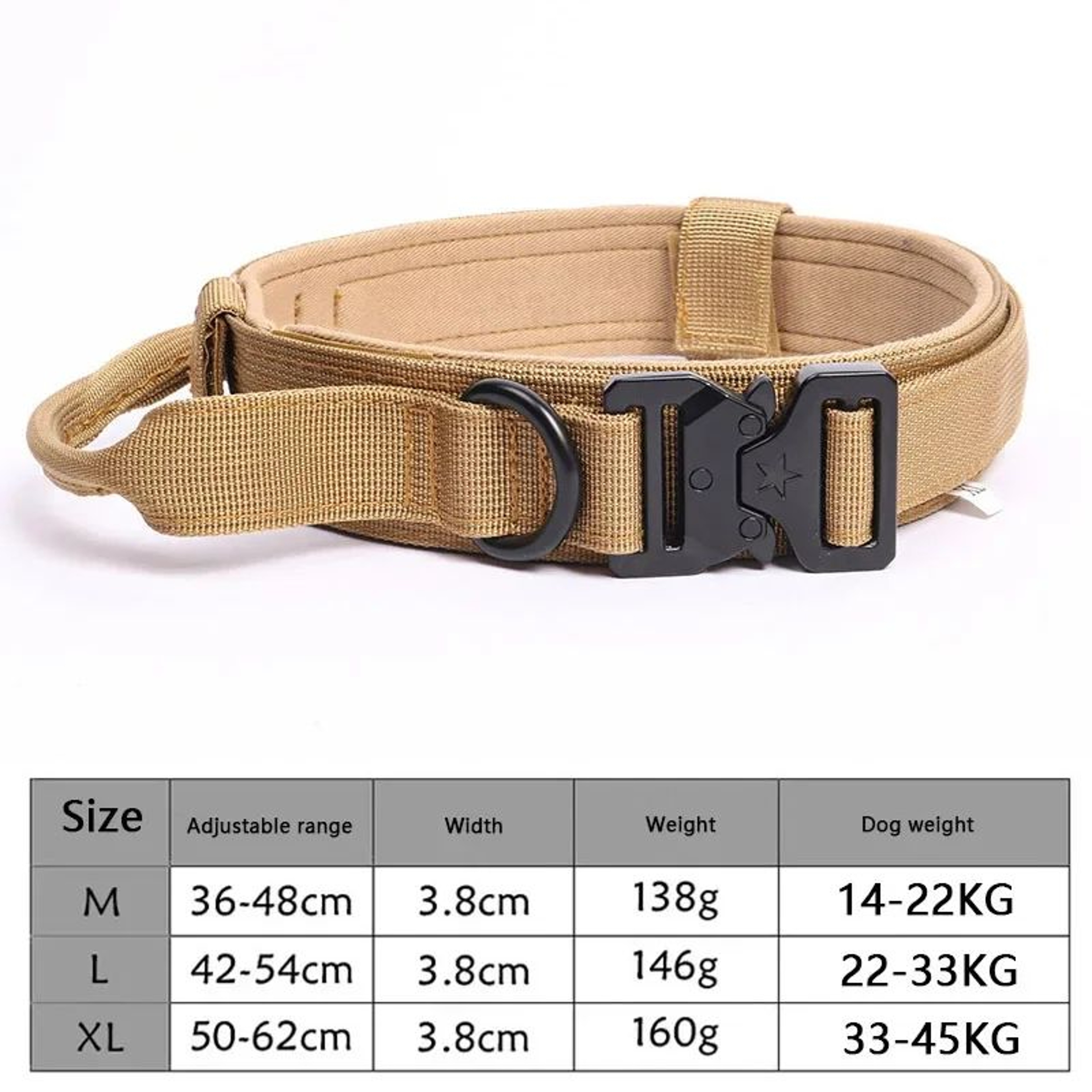 Adjustable Tactical Dog Collar And Training Leash 6