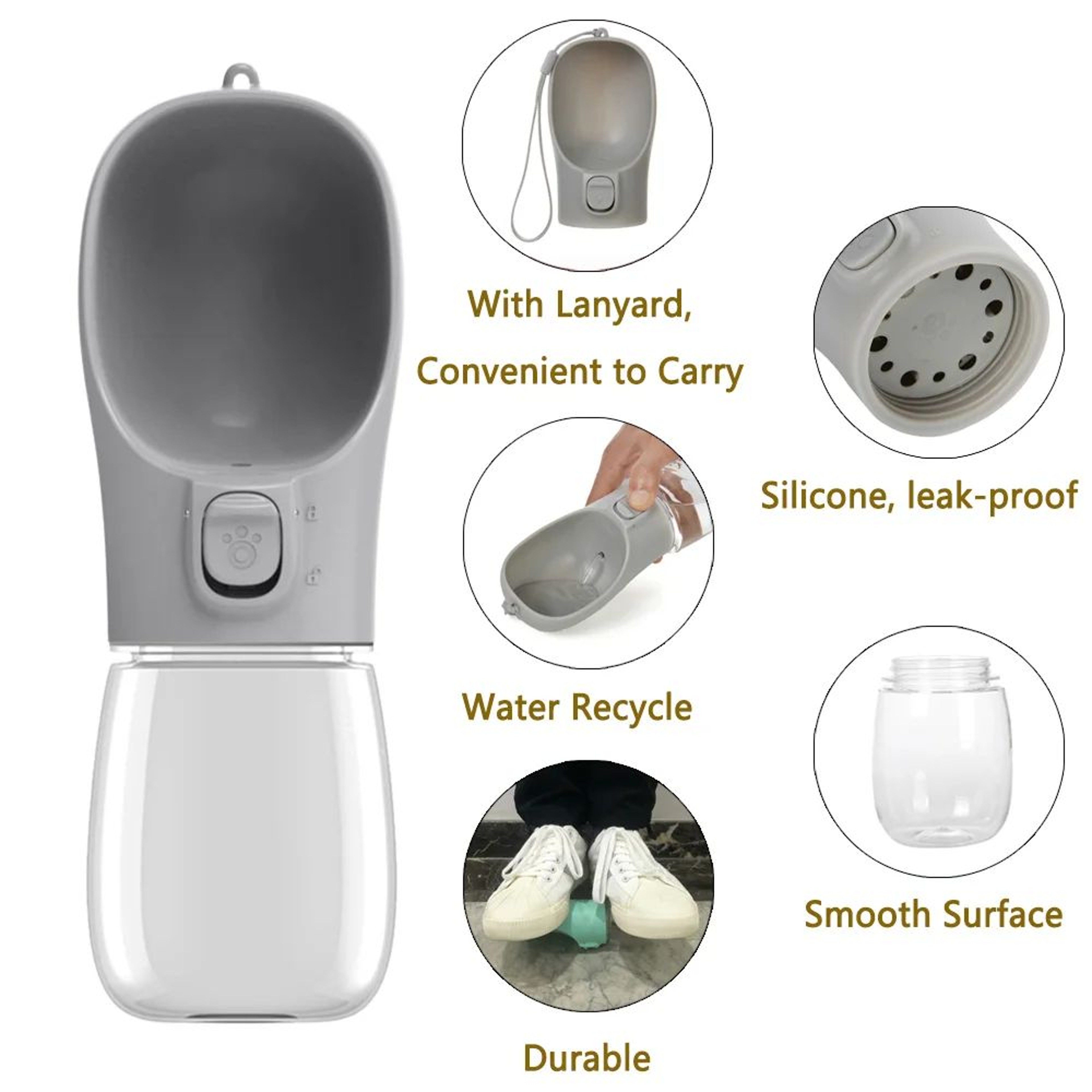 Portable Leakproof Dog Water Bottle 3