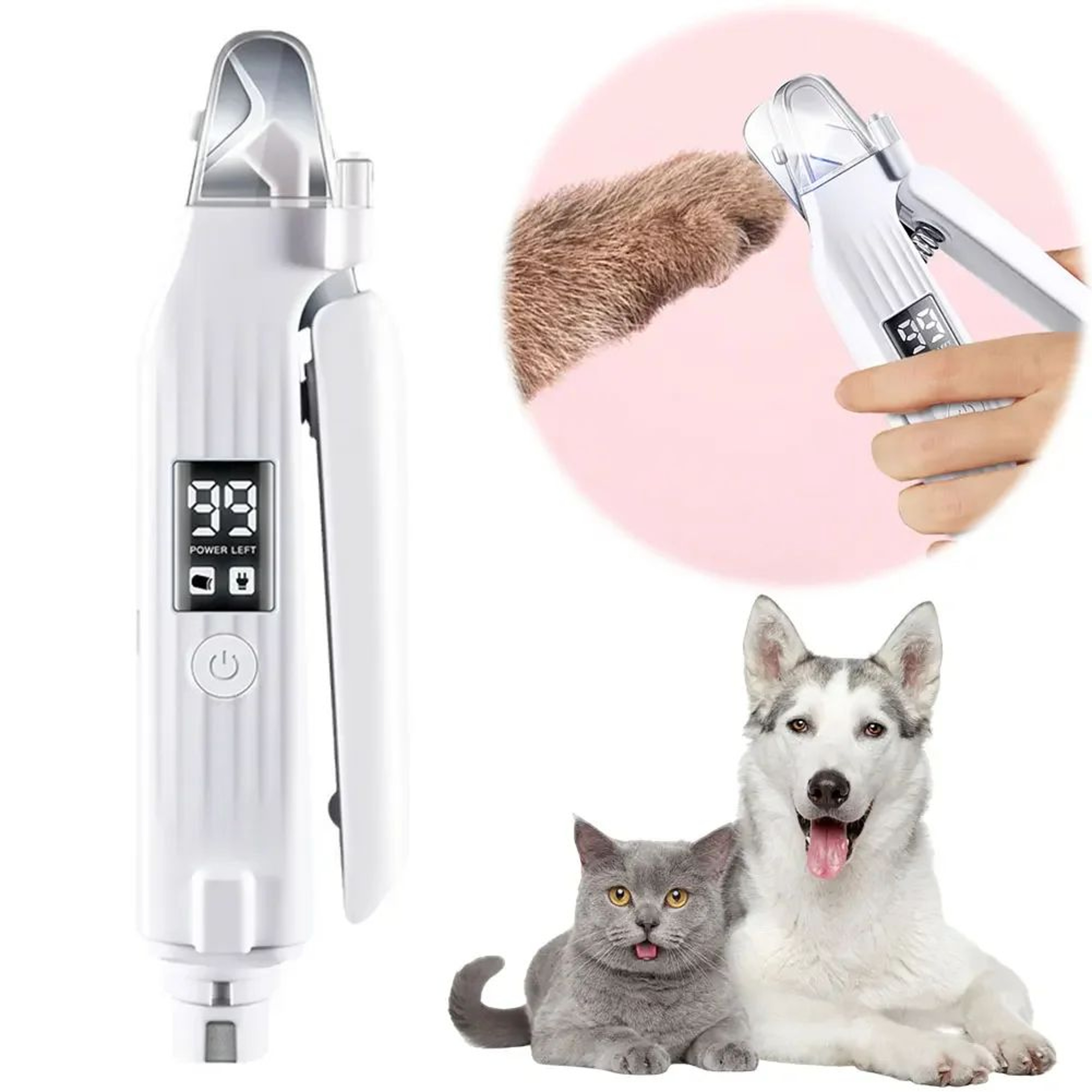 2 In 1 Electric Pet Nail Grinder 0