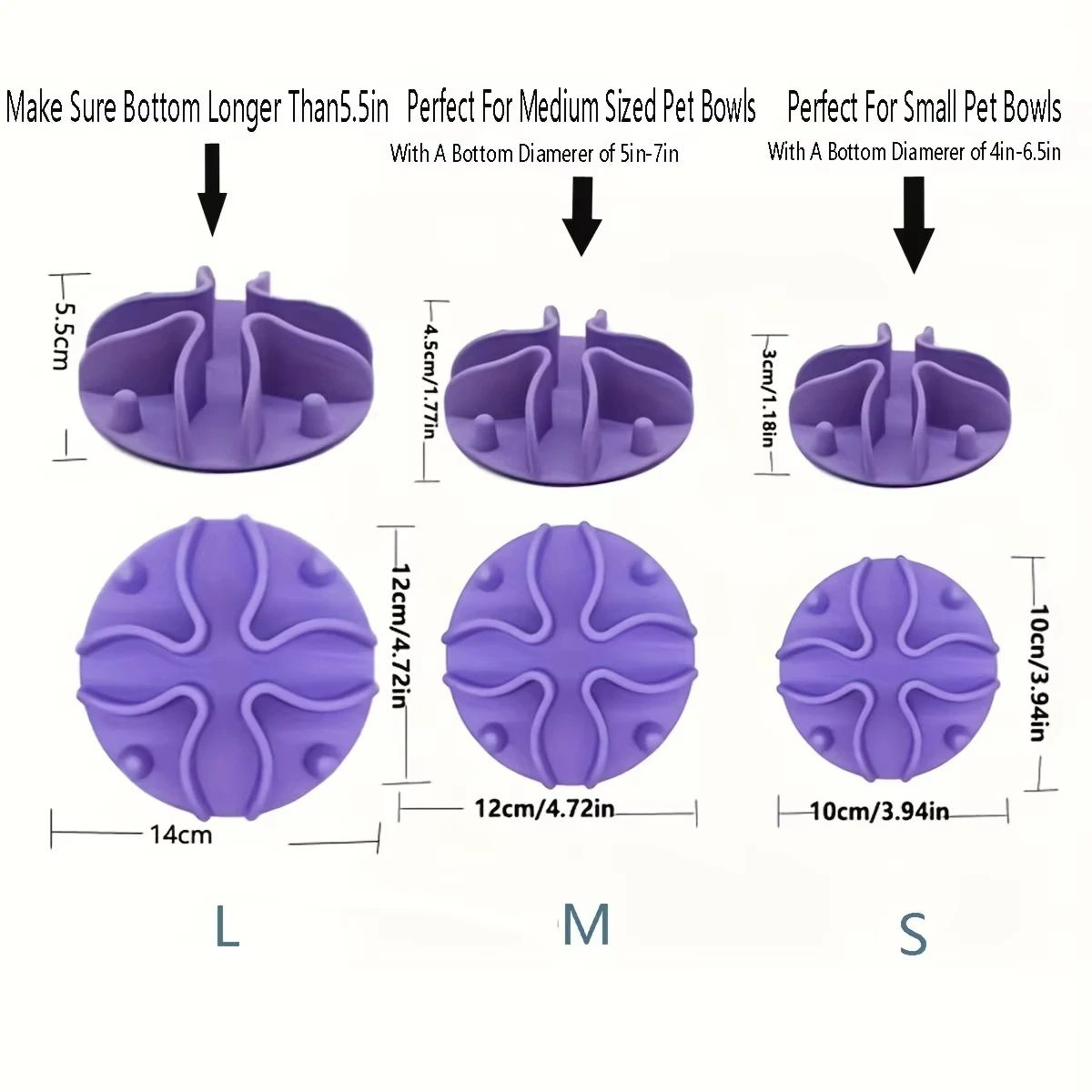 Soft Silicone Slow Feeder Dog Bowl Insert 1