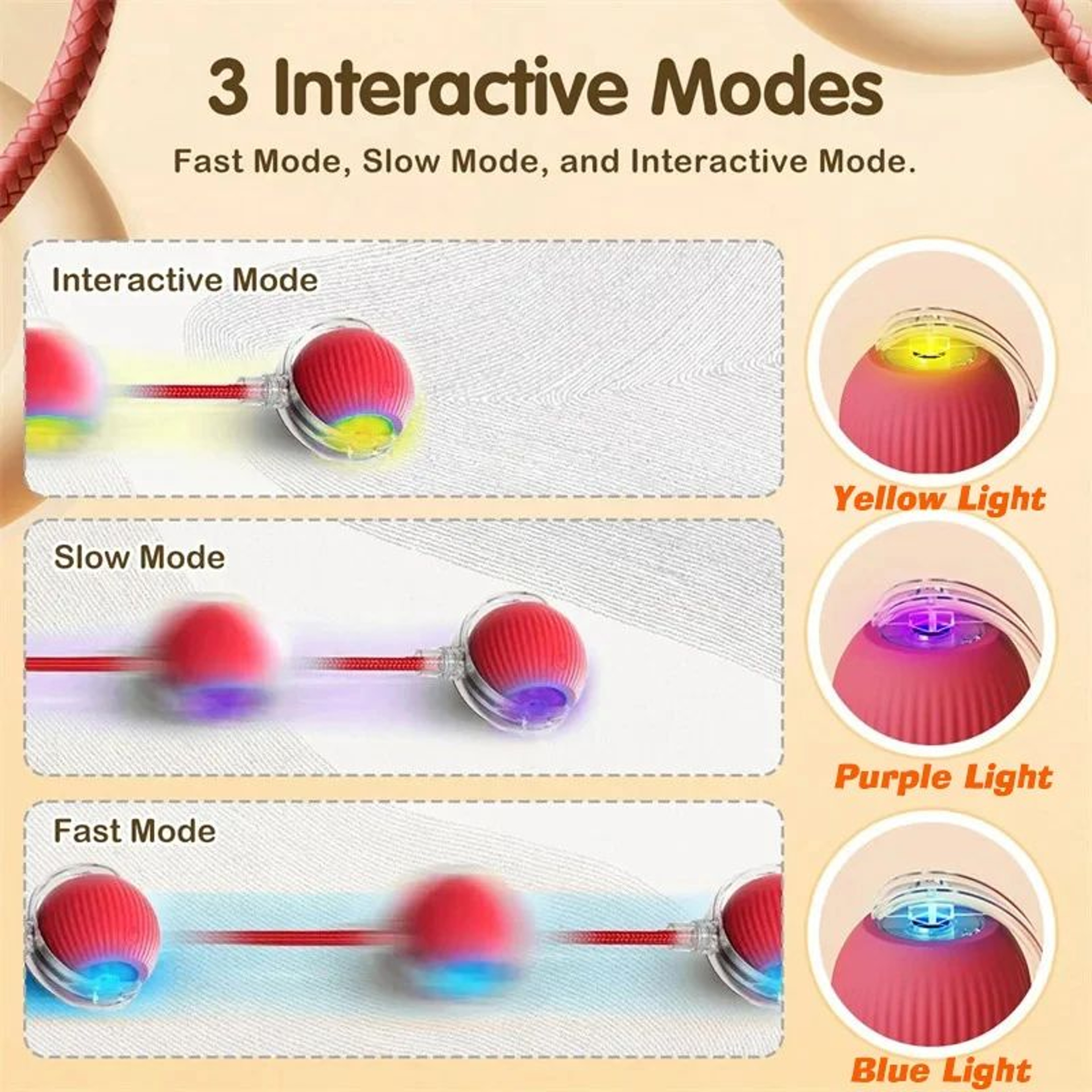Smart Automatic Rolling Interactive Dog Ball Toy 7
