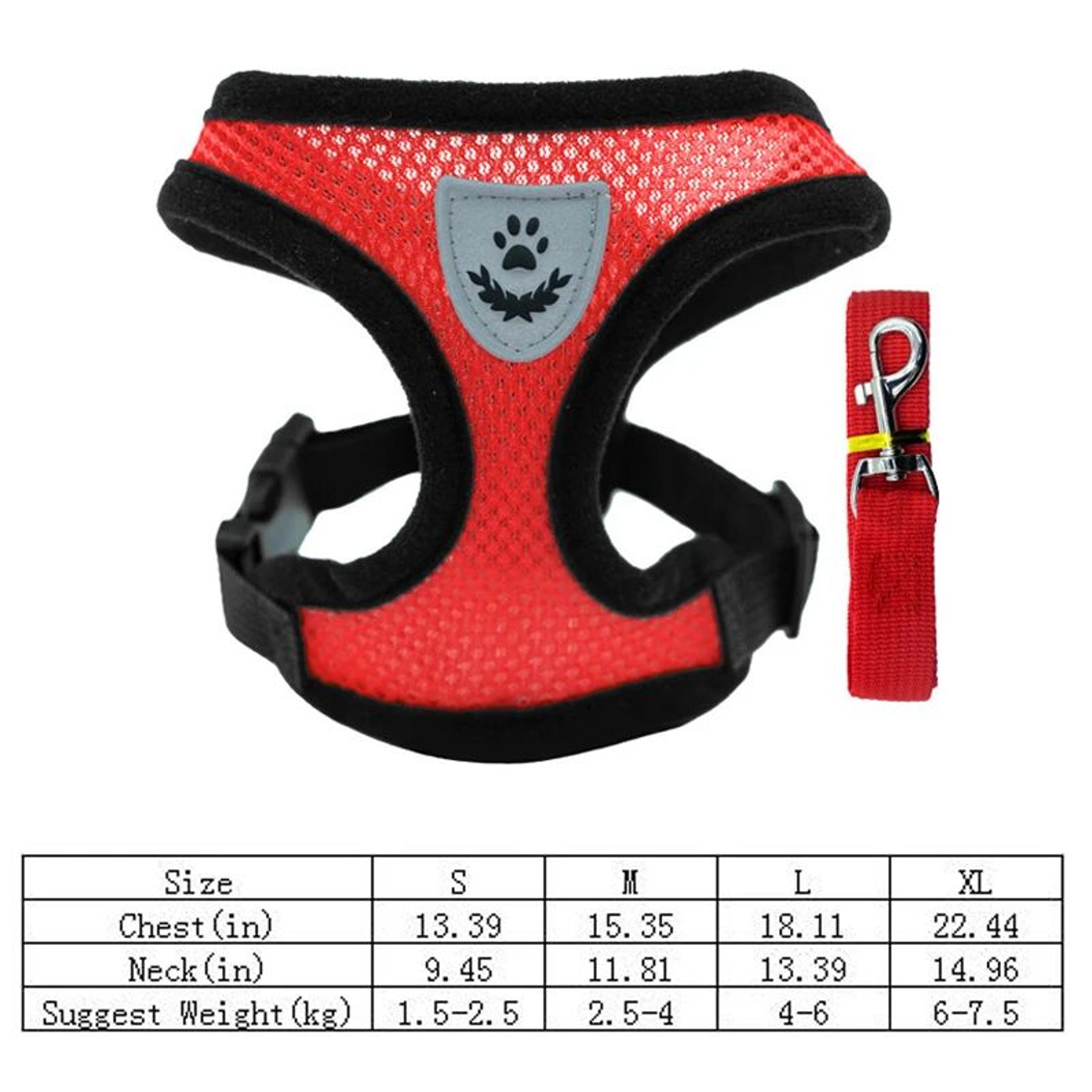 Breathable Summer Pet Harness and Leash Set – view 15