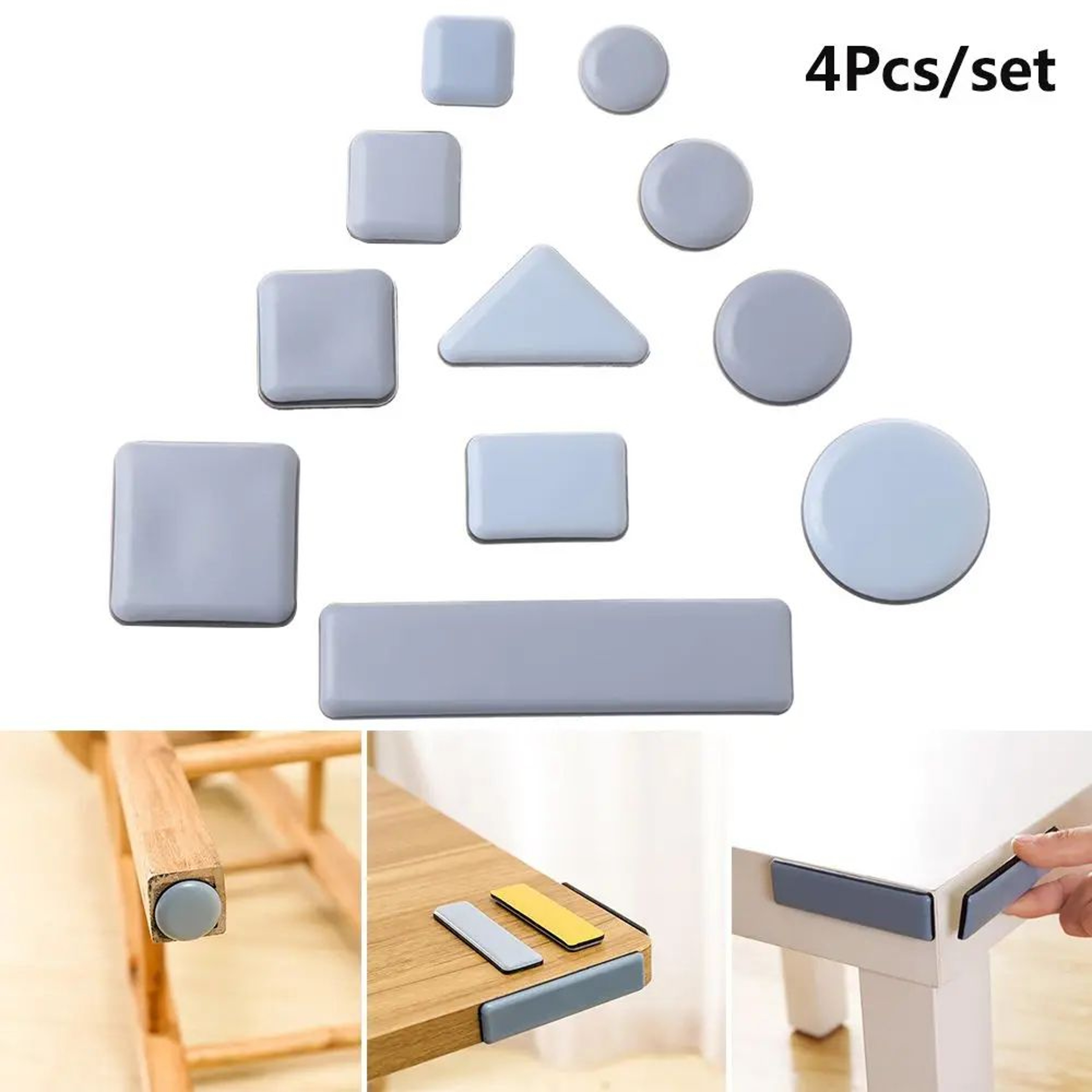 4pcs Heavy Furniture Moving Sliders Floor Protectors 0