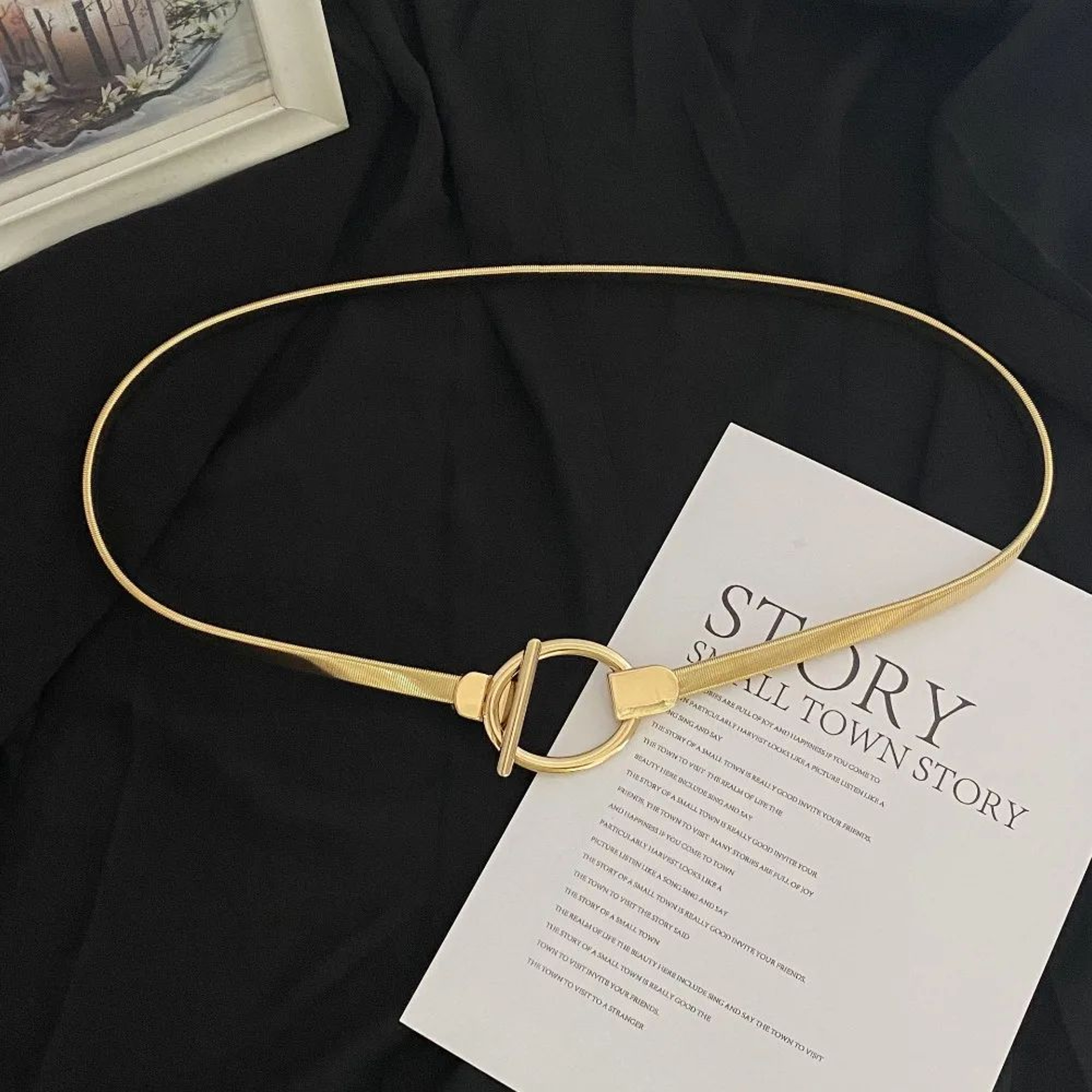 Luxury Elastic Metal Waist Chain Belt For Women 0